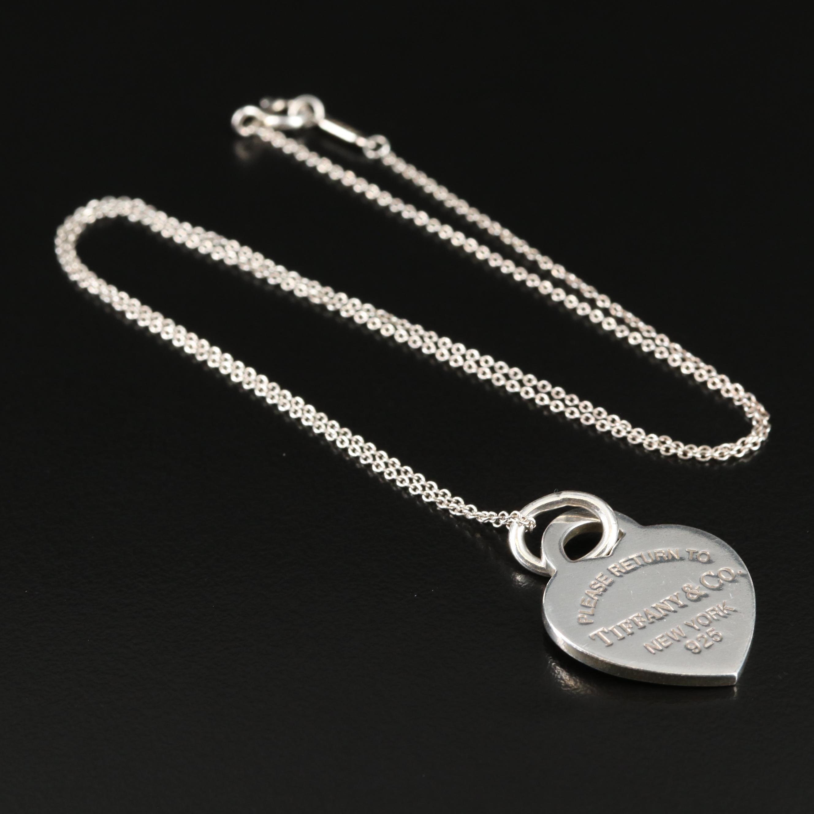 Tiffany & Co. "Return to Tiffany" Sterling Heart Necklace