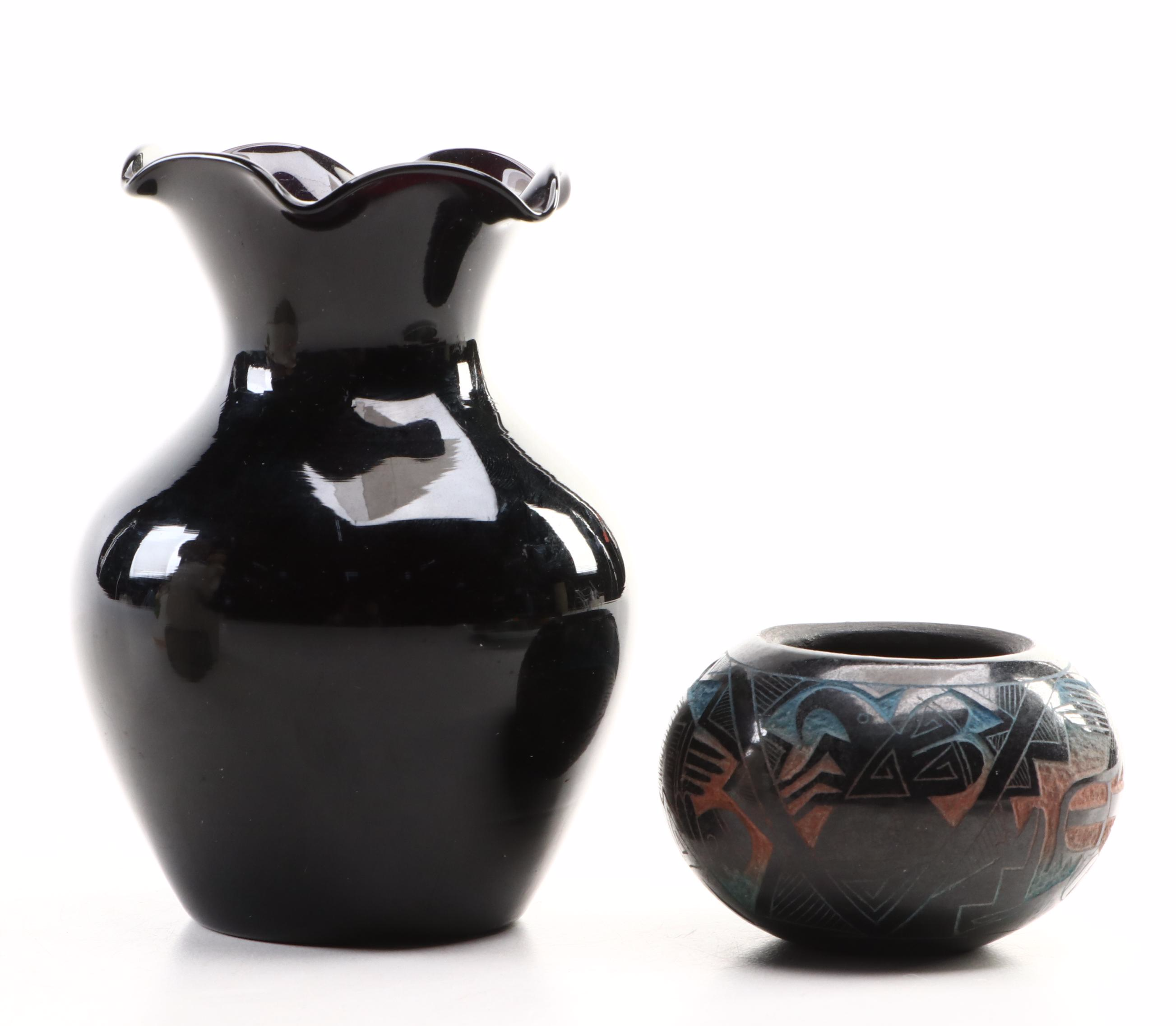 Villeroy & Boch Limited Edition Porcelain Plate with Glass Vases and More