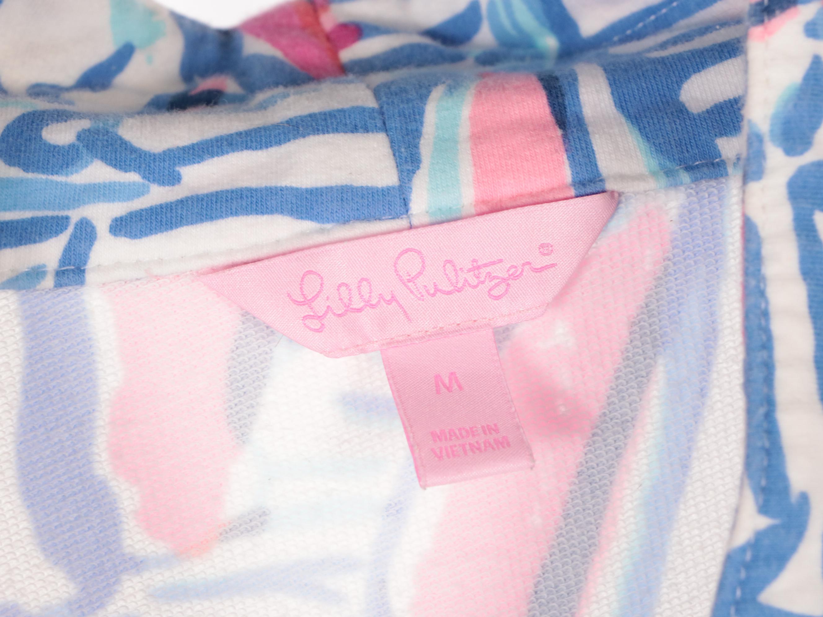Lilly Pulitzer Printed Cotton Half-Zip Pullovers & Bubblegum Pink V-Neck Sweater