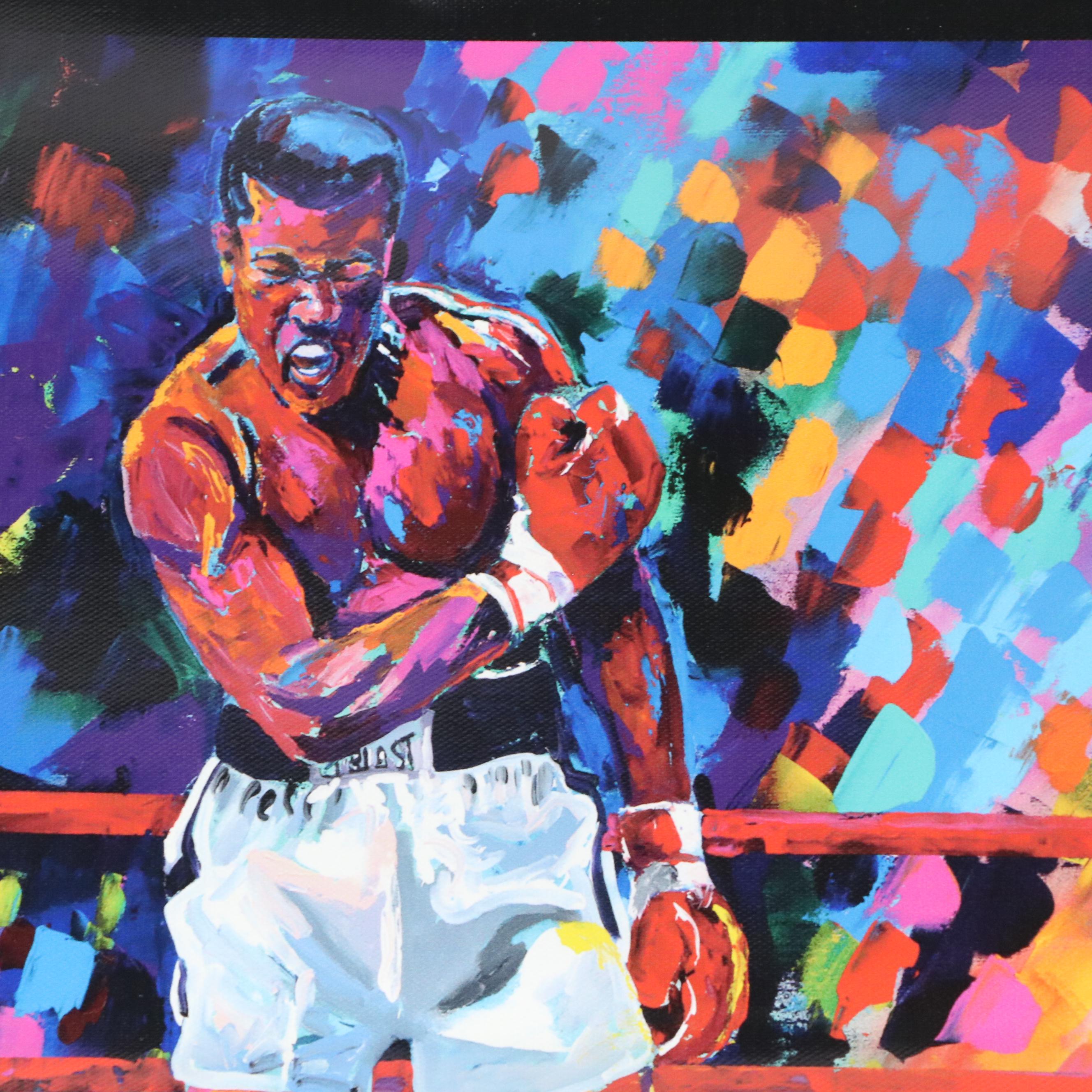 Jerry Rice and Muhammad Ali Artwork Signed By Winford Galmon