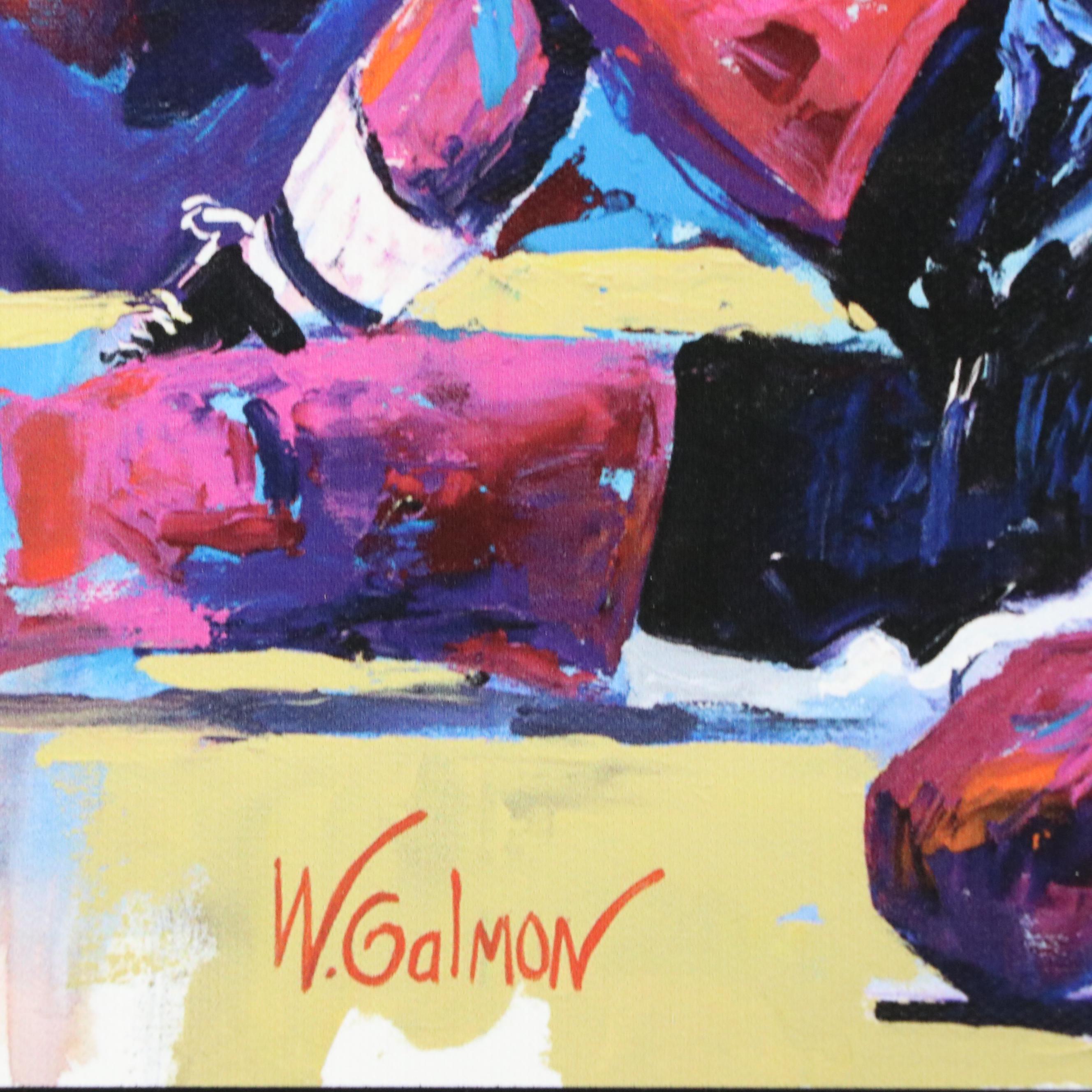 Jerry Rice and Muhammad Ali Artwork Signed By Winford Galmon