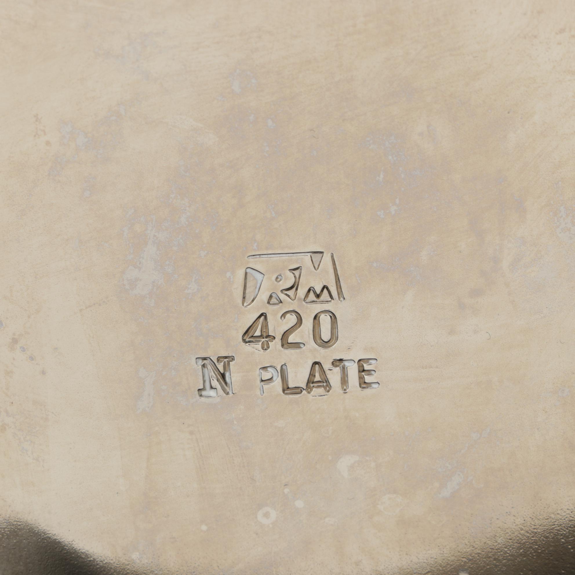 Metalist Thomas Roy Markusen Silver Plate Folded Brutalist Candle Holders, 1980s