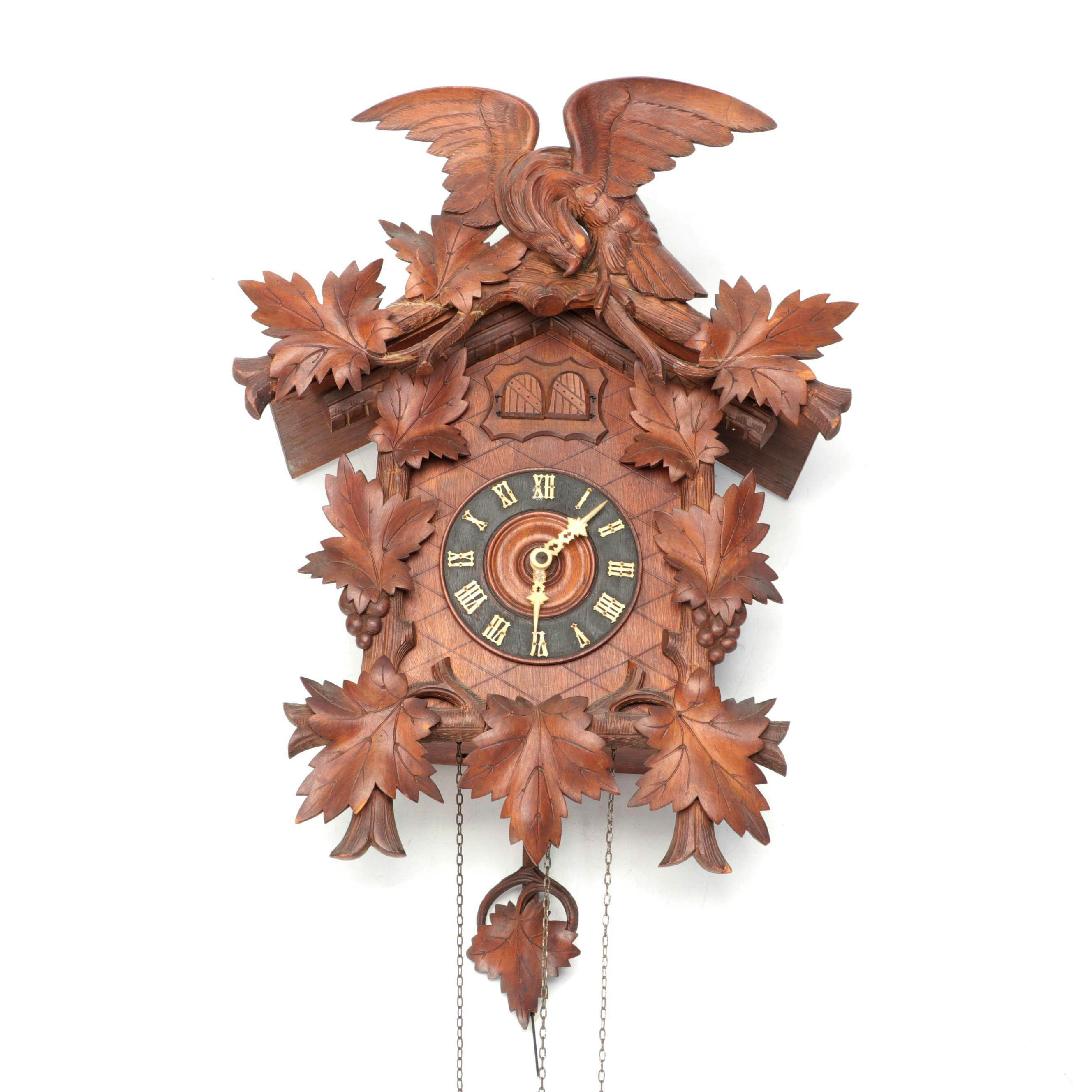 American Black Forest Style Wooden Cuckoo Clock