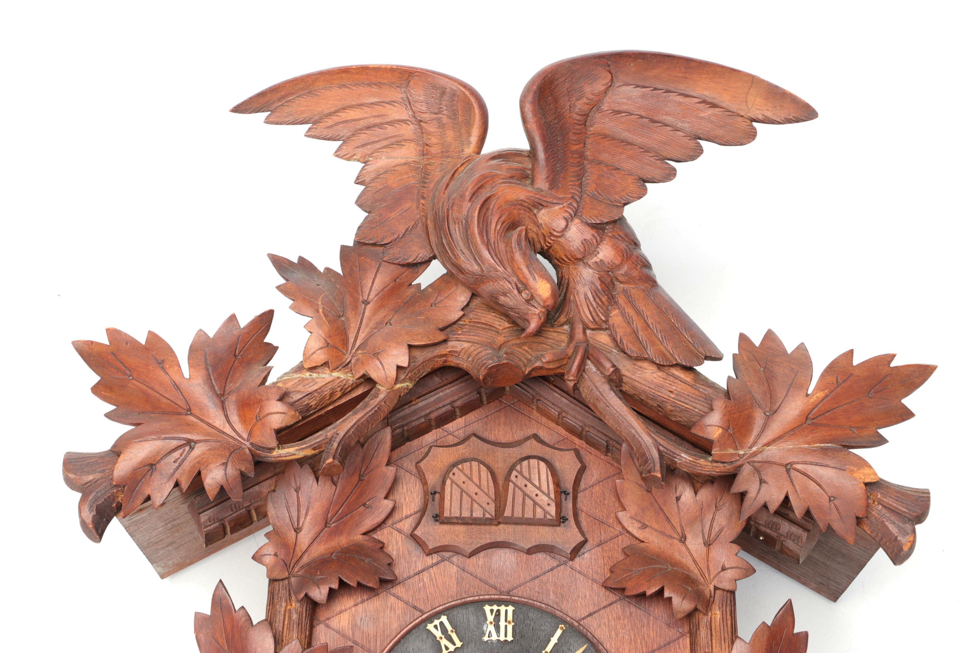 American Black Forest Style Wooden Cuckoo Clock