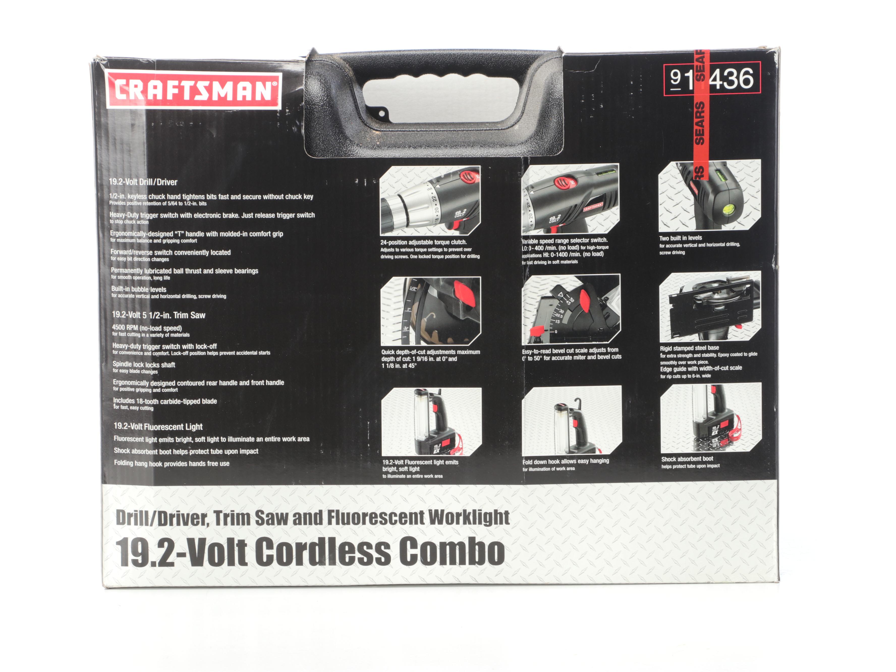 Craftsman 19.2-Volt Cordless Combo