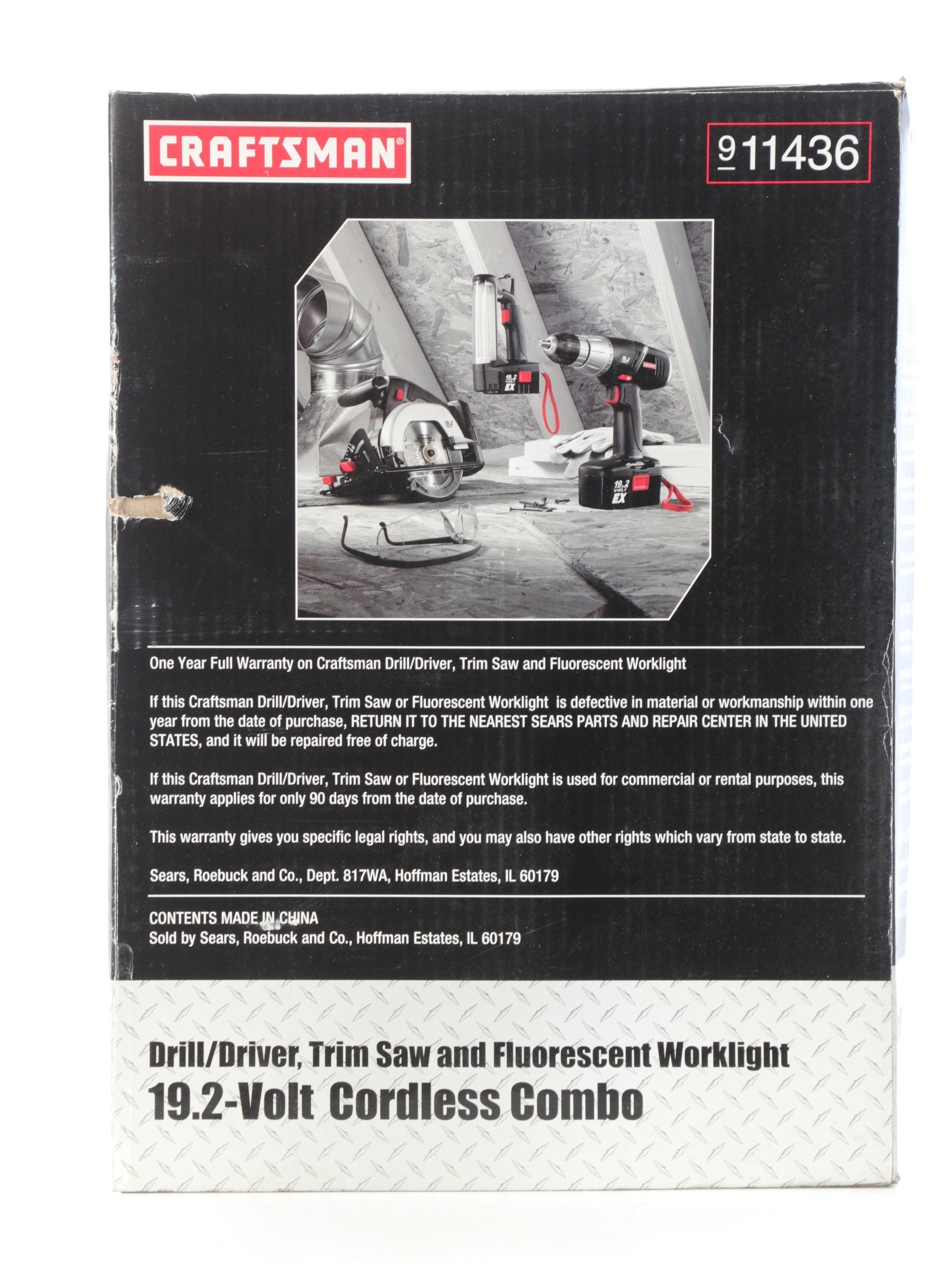 Craftsman 19.2-Volt Cordless Combo