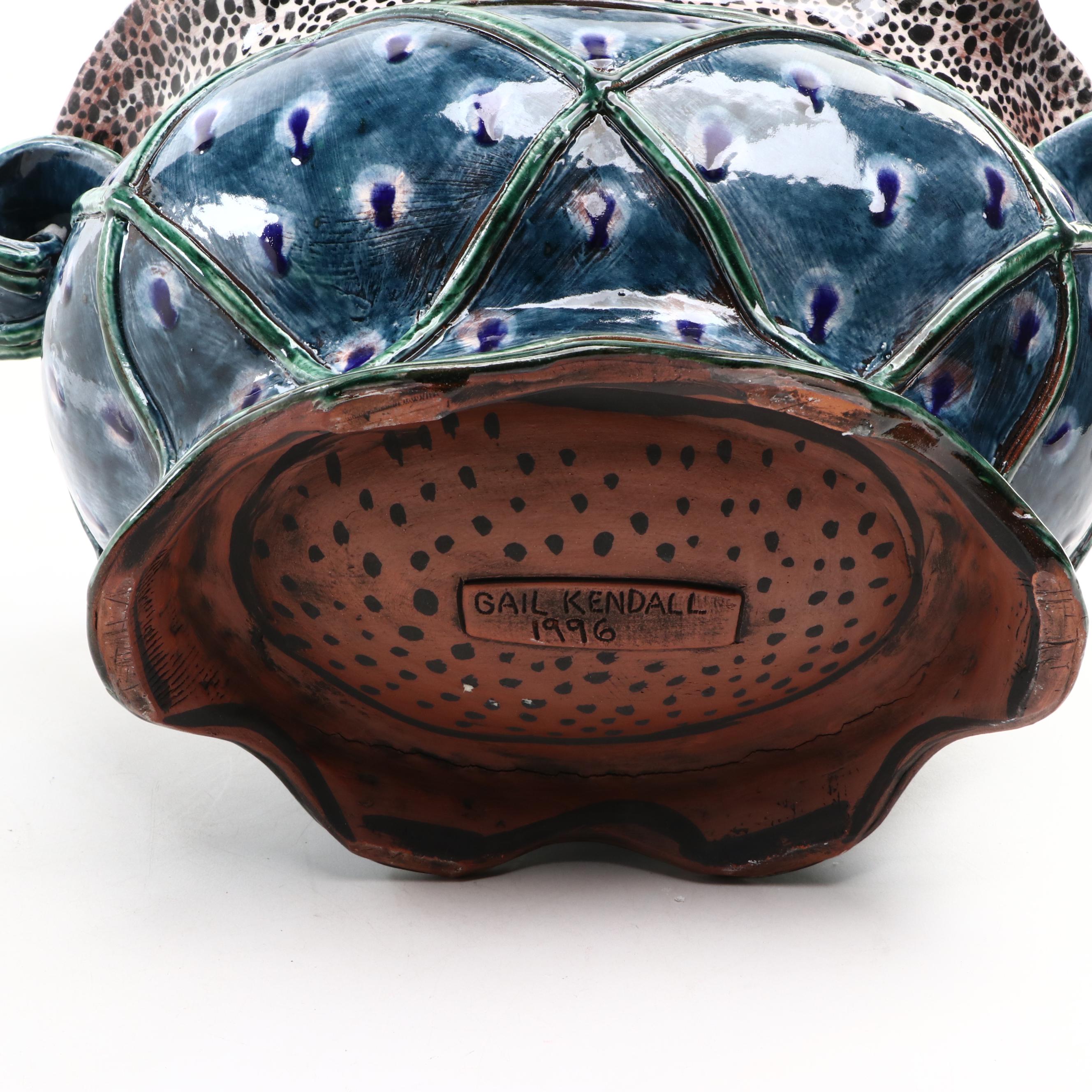Gail Kendall Art Pottery  Tureen, 1996