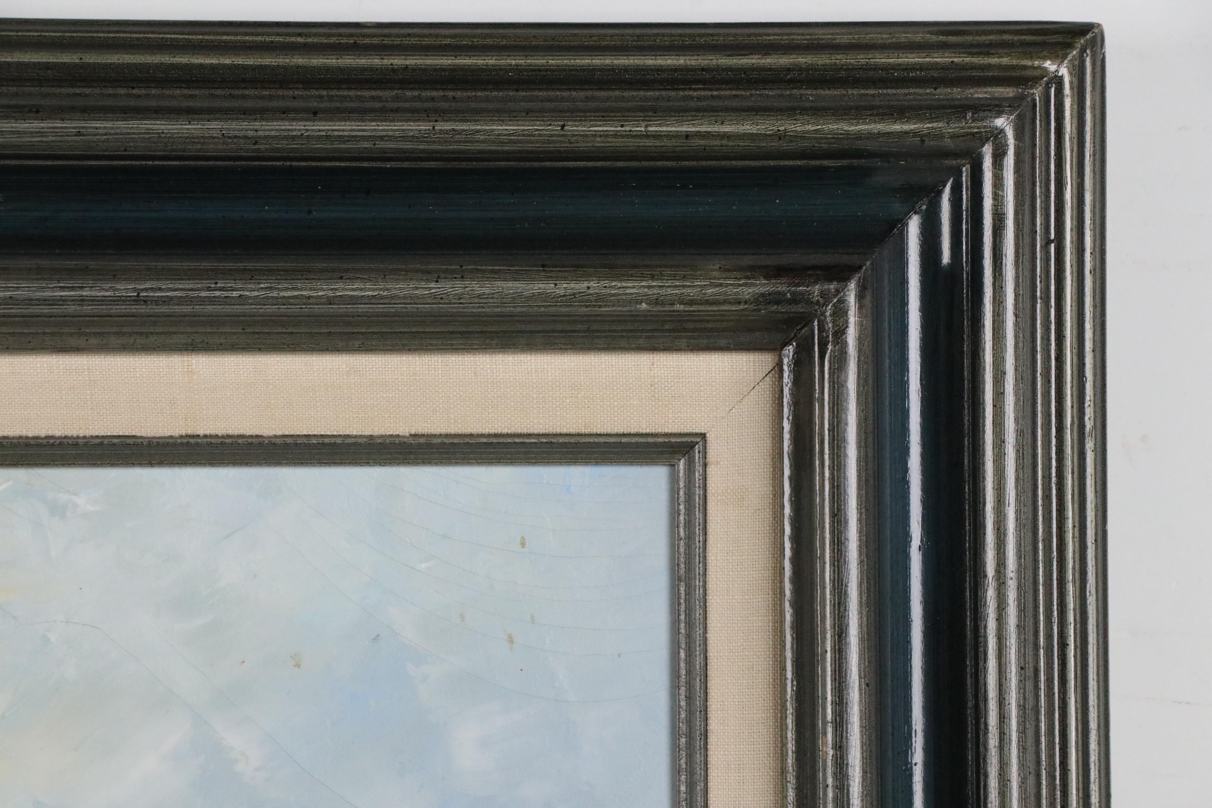 Marie Charlot Victorian Beach Scene Impressionist Style Oil Painting