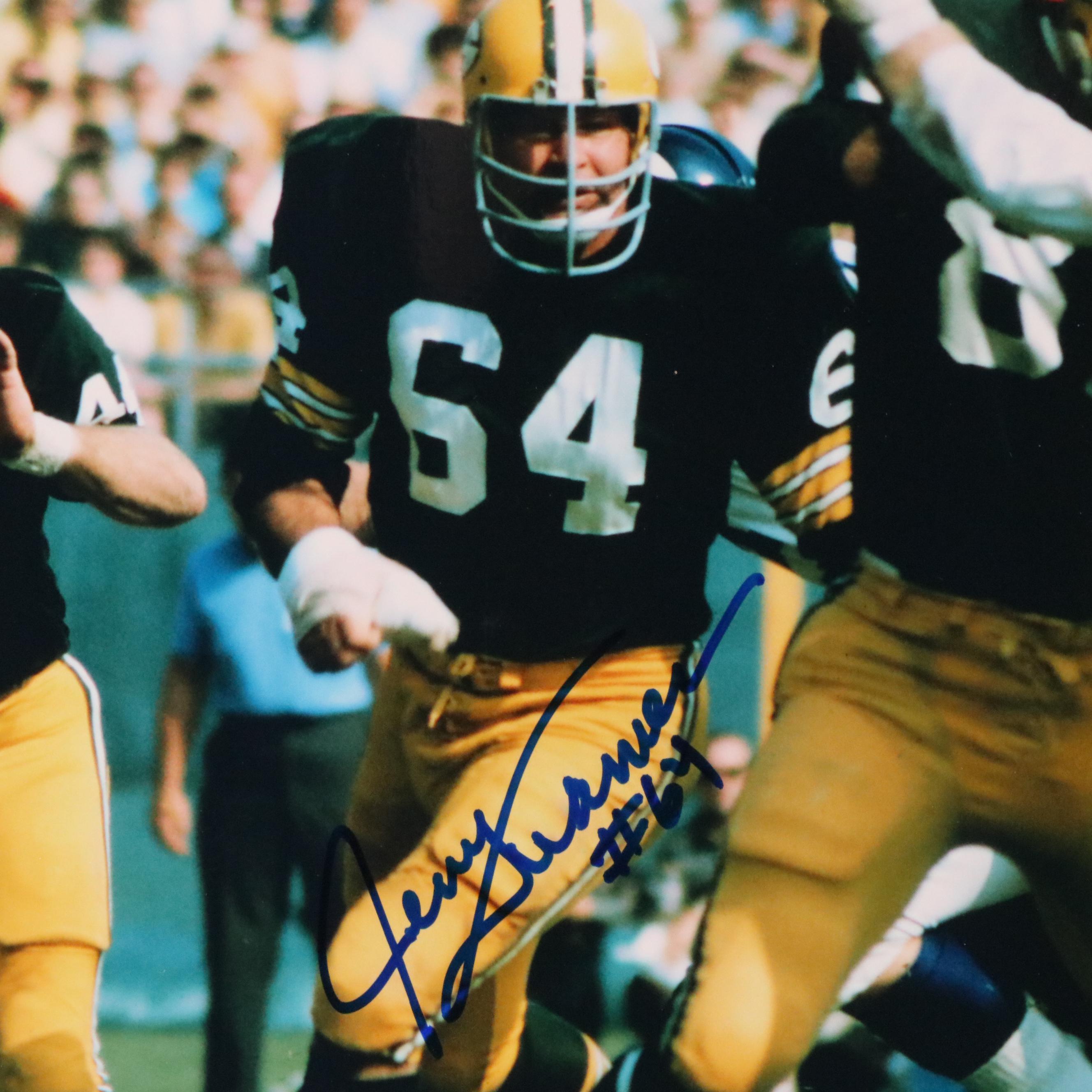 Fuzzy Thurston, Paul Hornung, and Jerry Kramer Signed "Packers Legends" Display