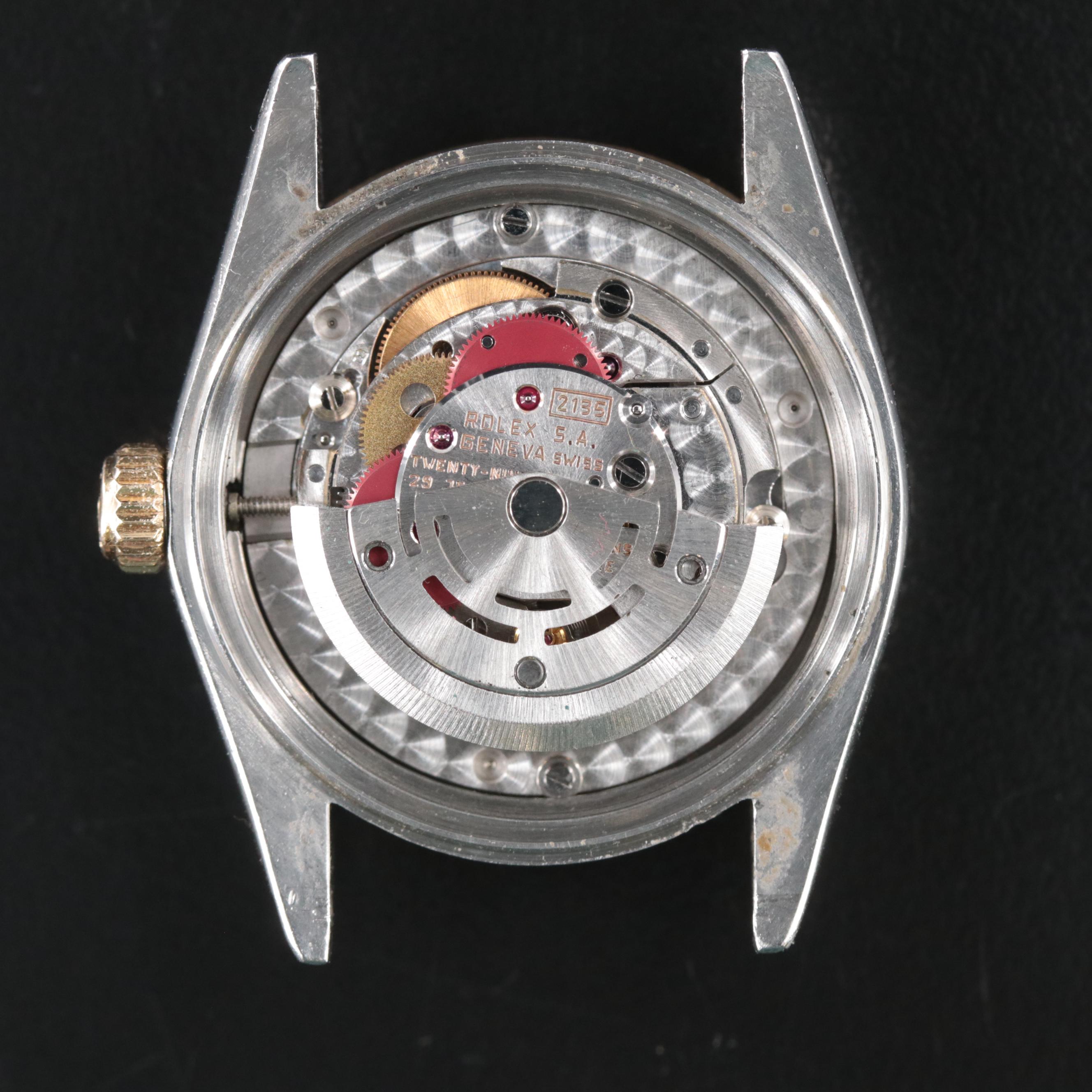 1985 Rolex Custom Diamond Dial Oyster Perpetual Datejust Watch