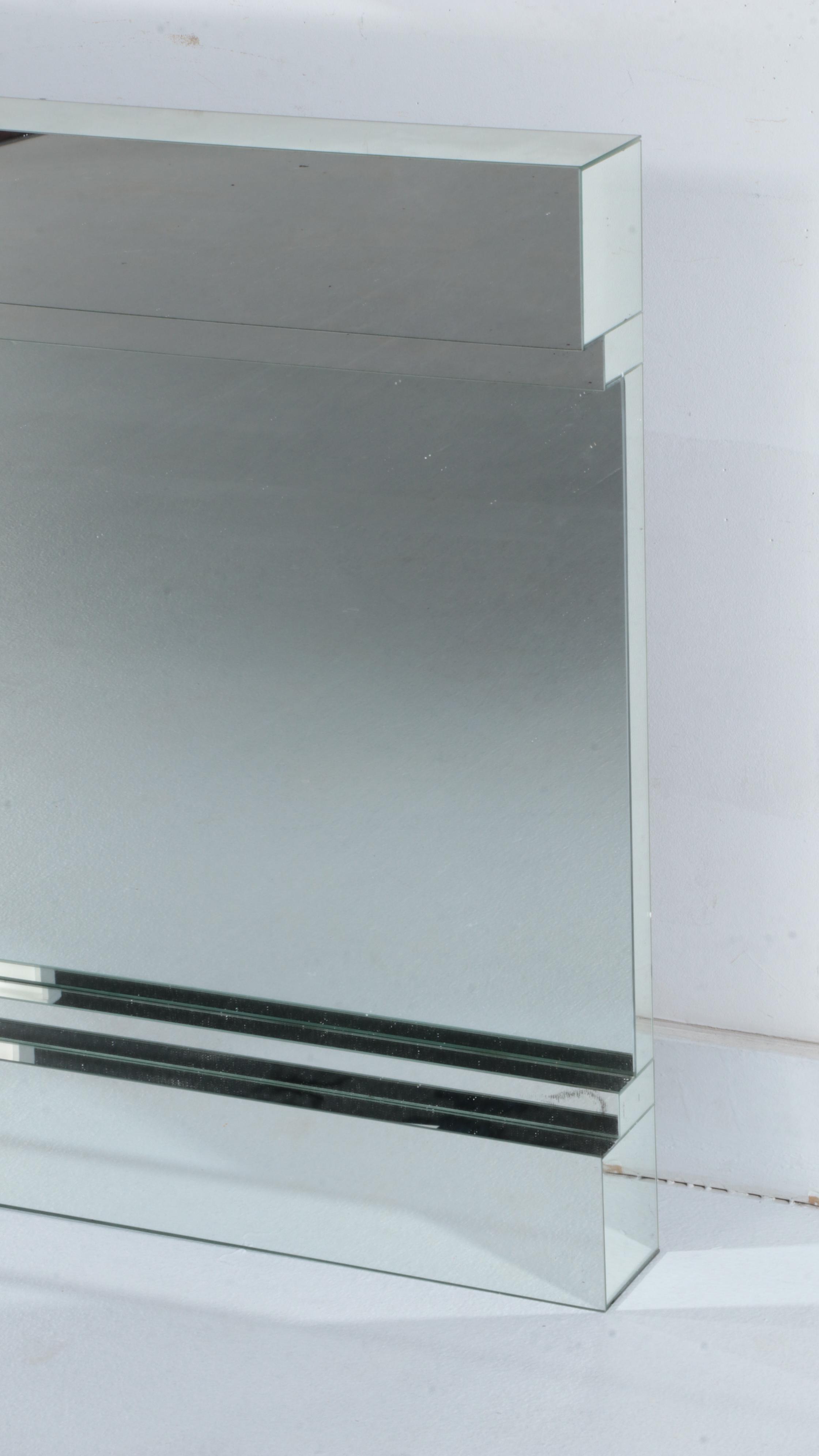 Modernist Stepped Wall Mirror