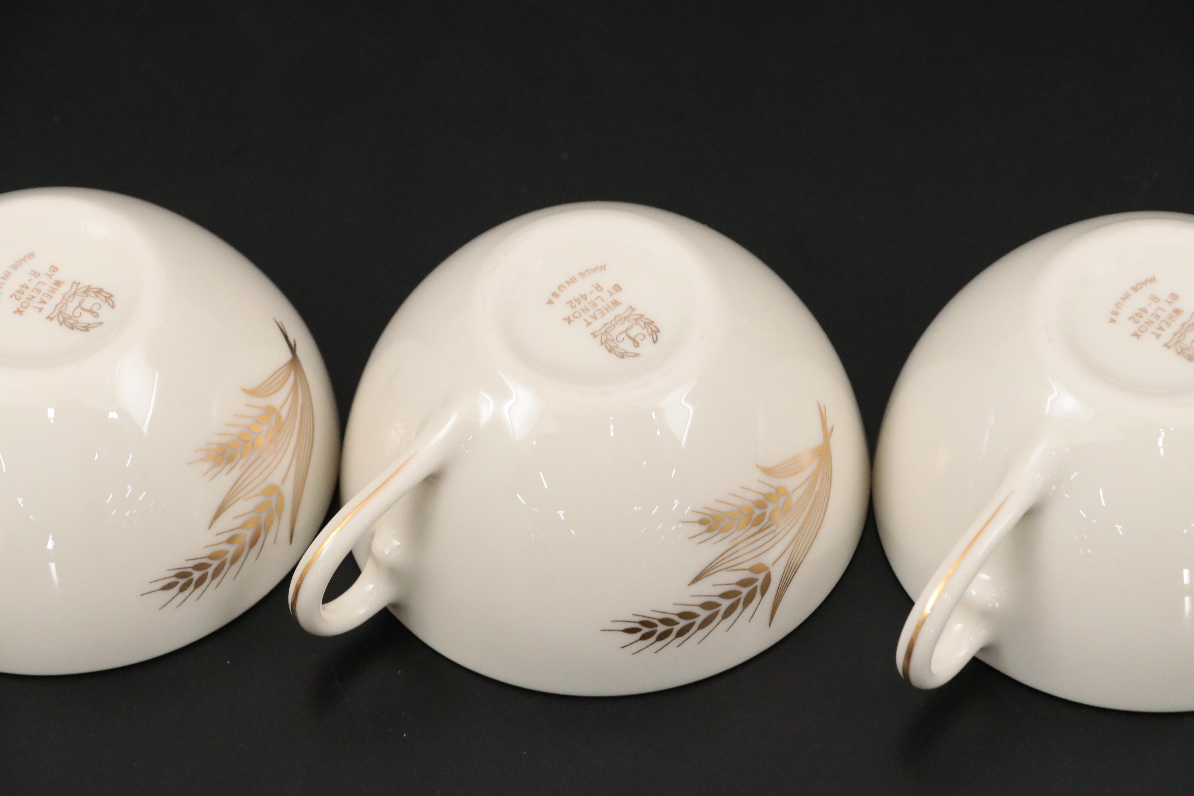 Lenox "Wheat" Porcelain Dinnerware, 1940-1982