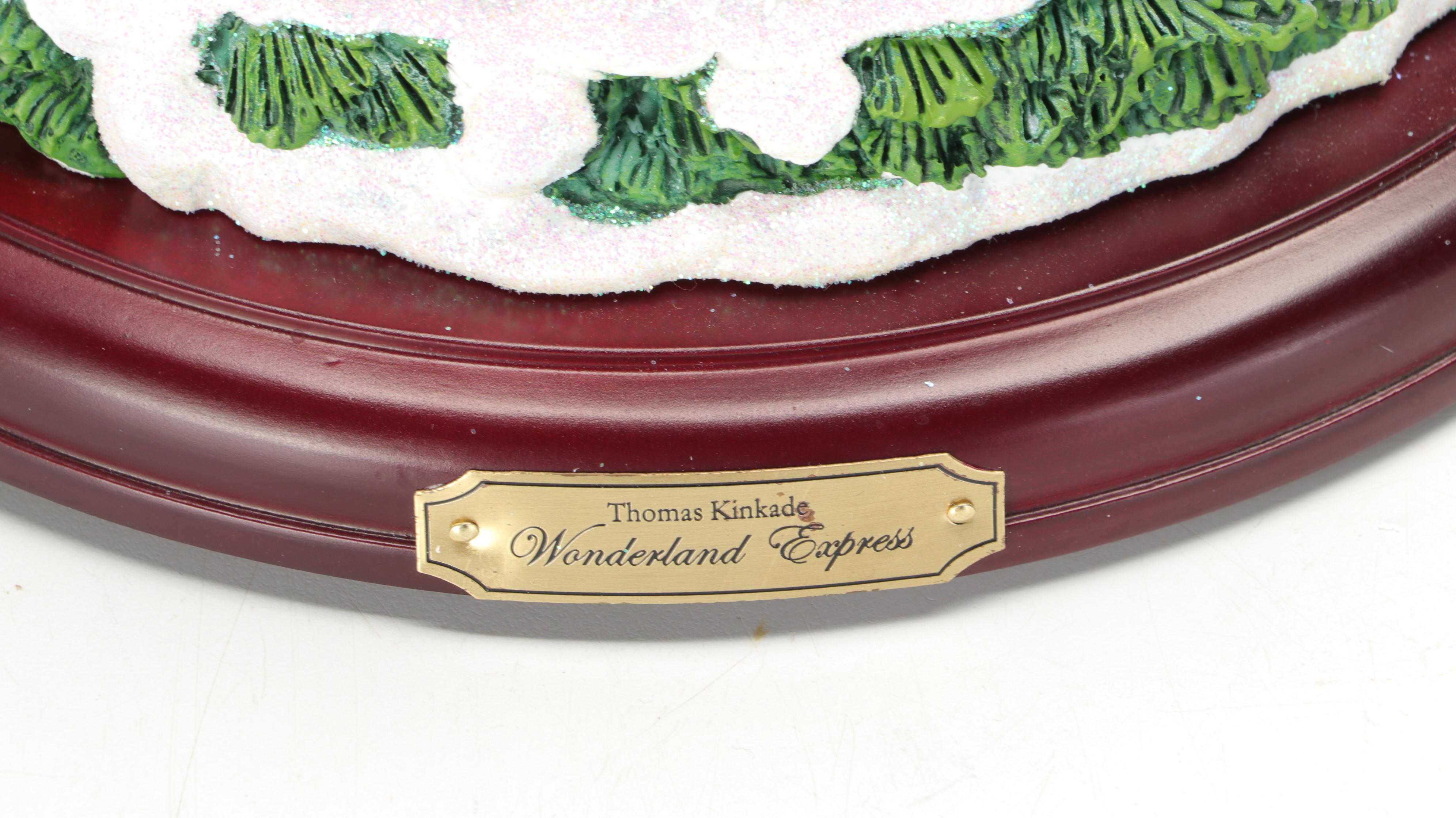 Thomas Kinkade "Wonderland Express" Tabletop Christmas Tree with Moving Train EBTH