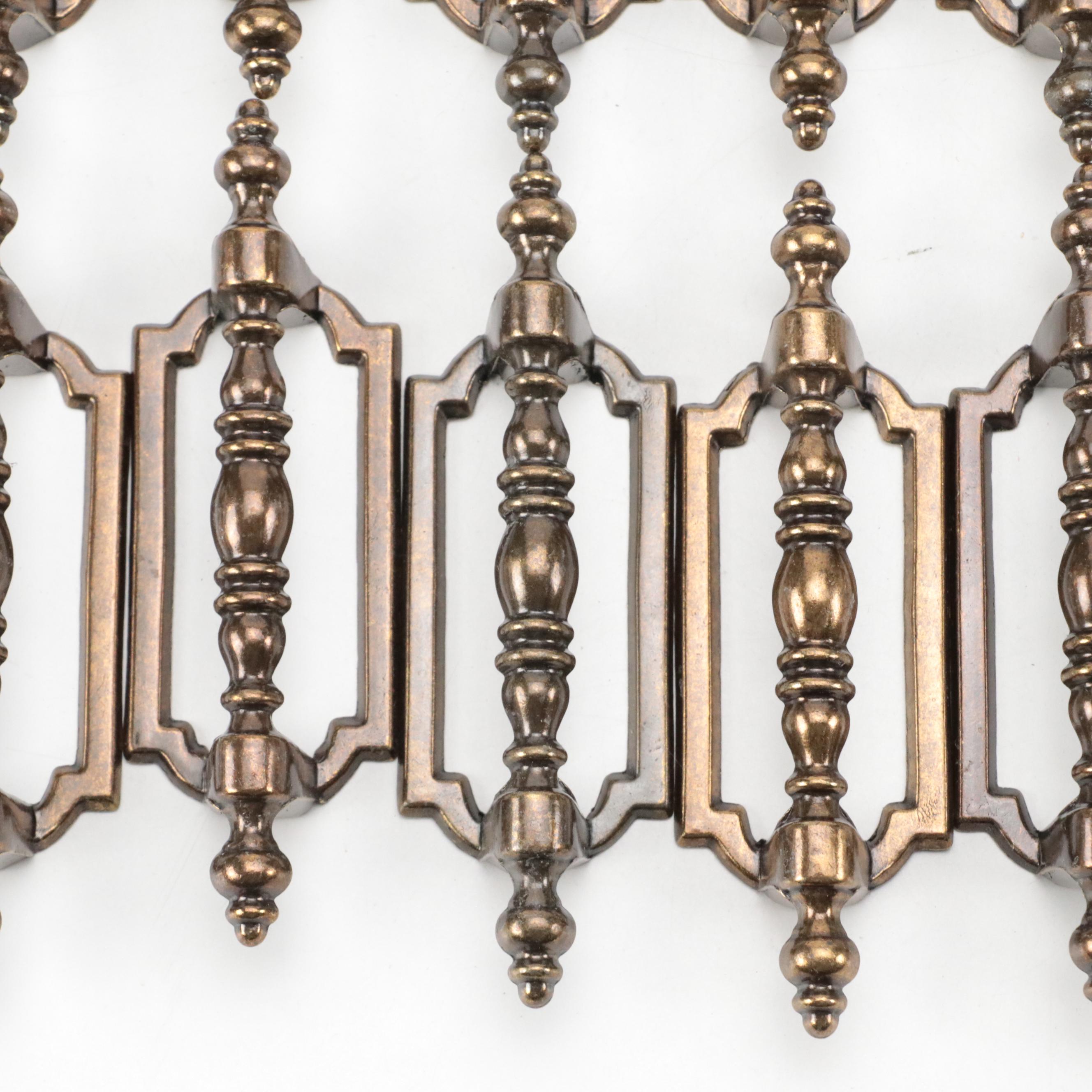 Patinated Bronze Toned Metal Drawer Handles