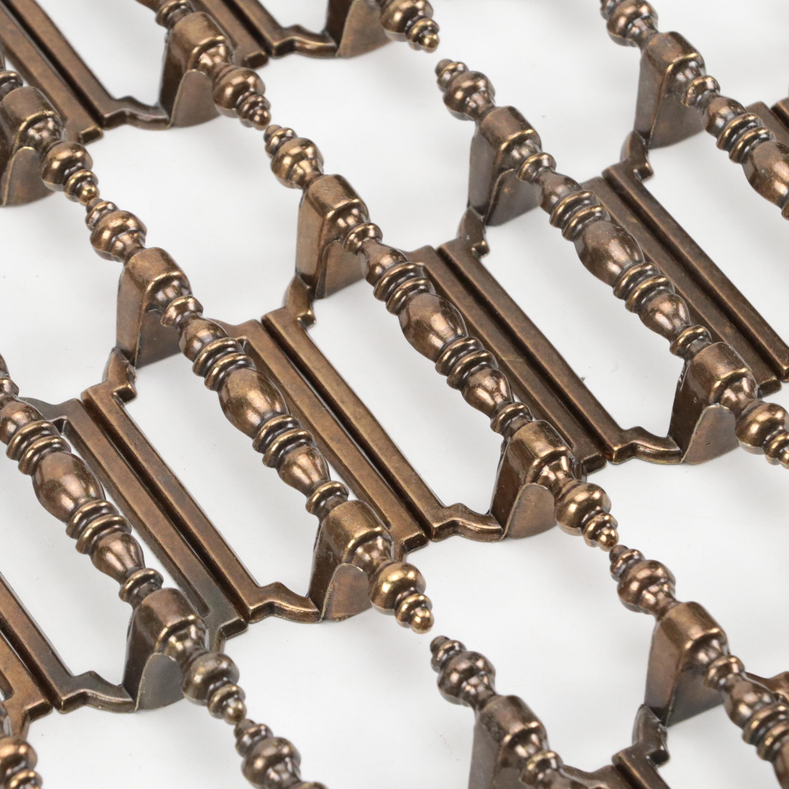 Patinated Bronze Toned Metal Drawer Handles