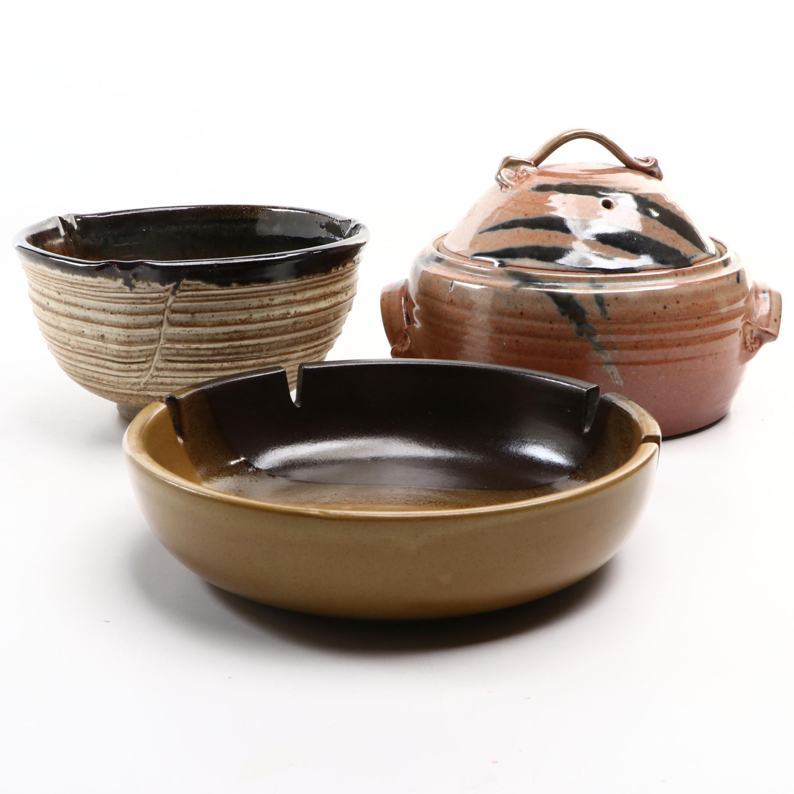 Heath Multicolored Ceramic Plates with More Ceramic Bowls