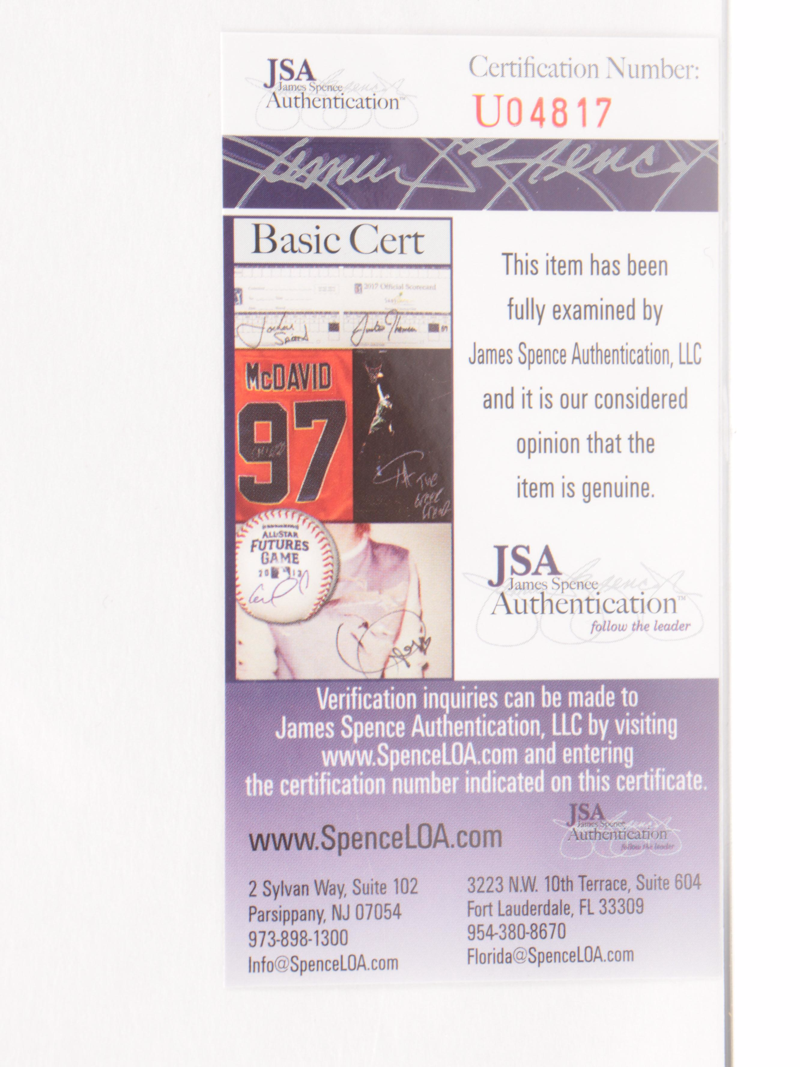 Duke Snider Signed Brooklyn Dodgers Baseball Prints