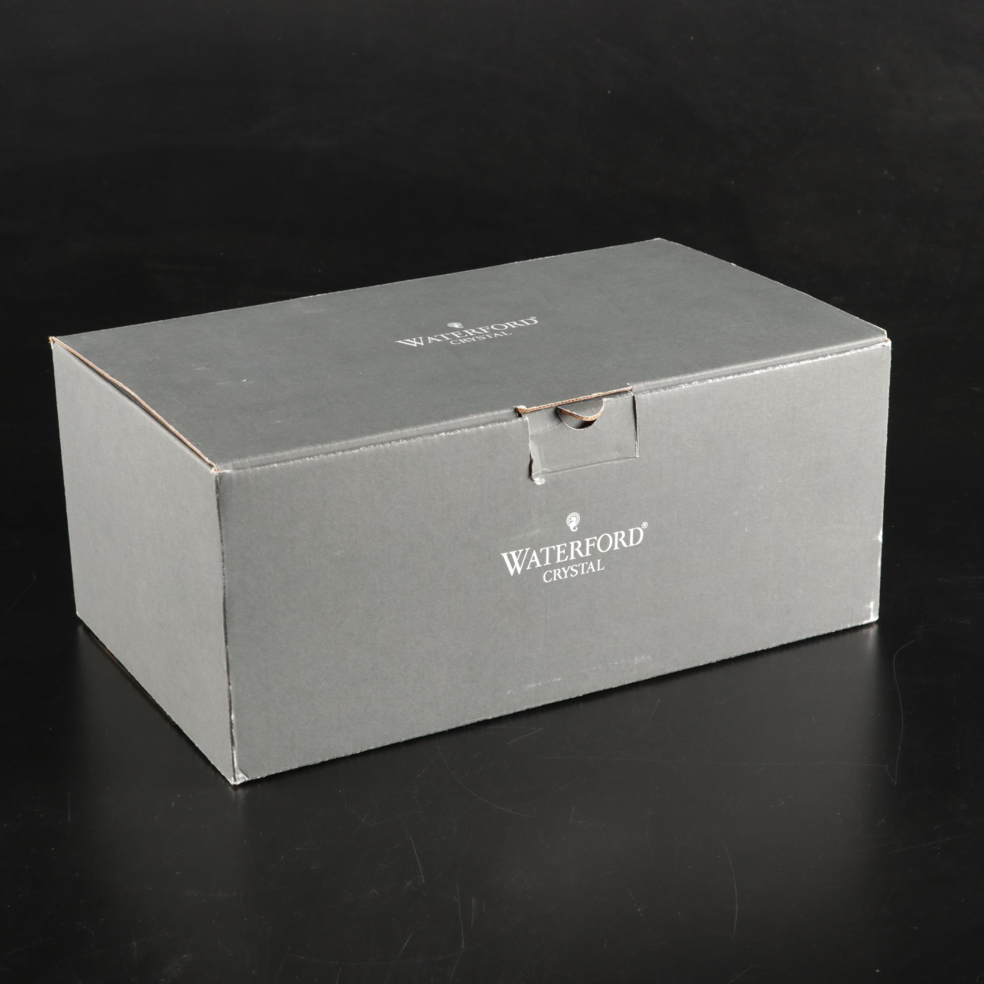 Waterford "Lismore" Crystal Two-Piece Tissue Box