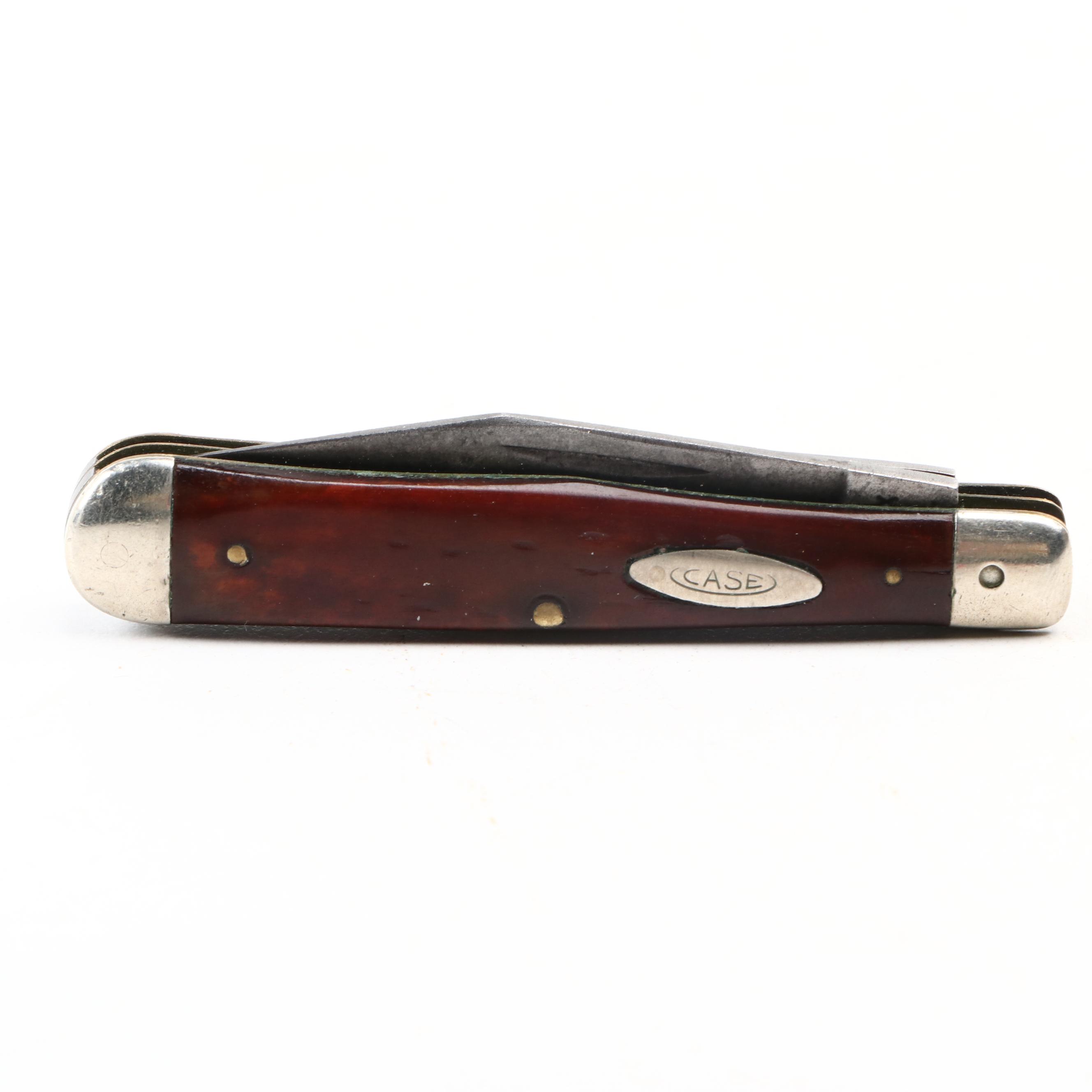 Case Bone Handled Folding Knife, Late 20th Century