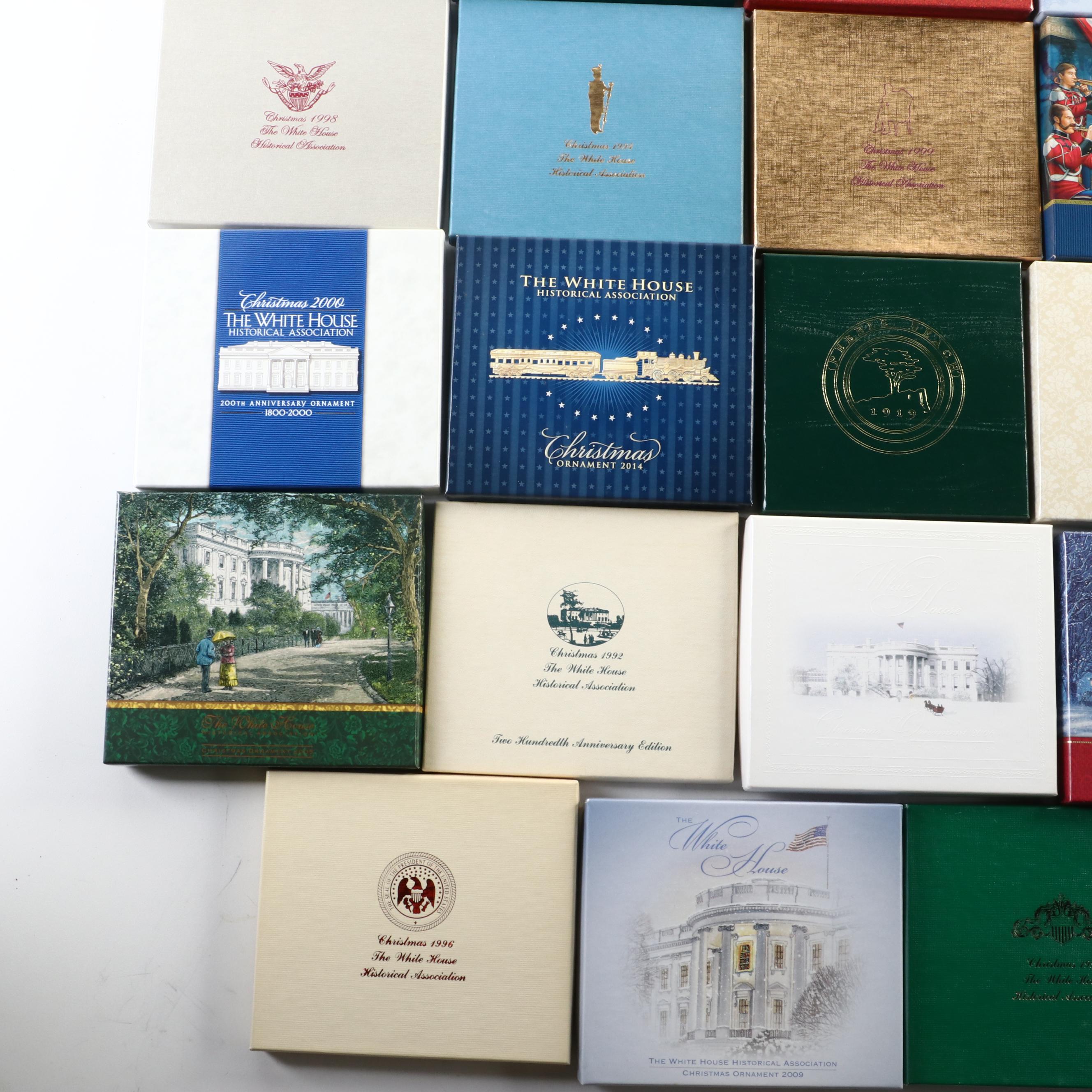 The White House Annual Christmas Ornaments with Pebble Beach Ornament