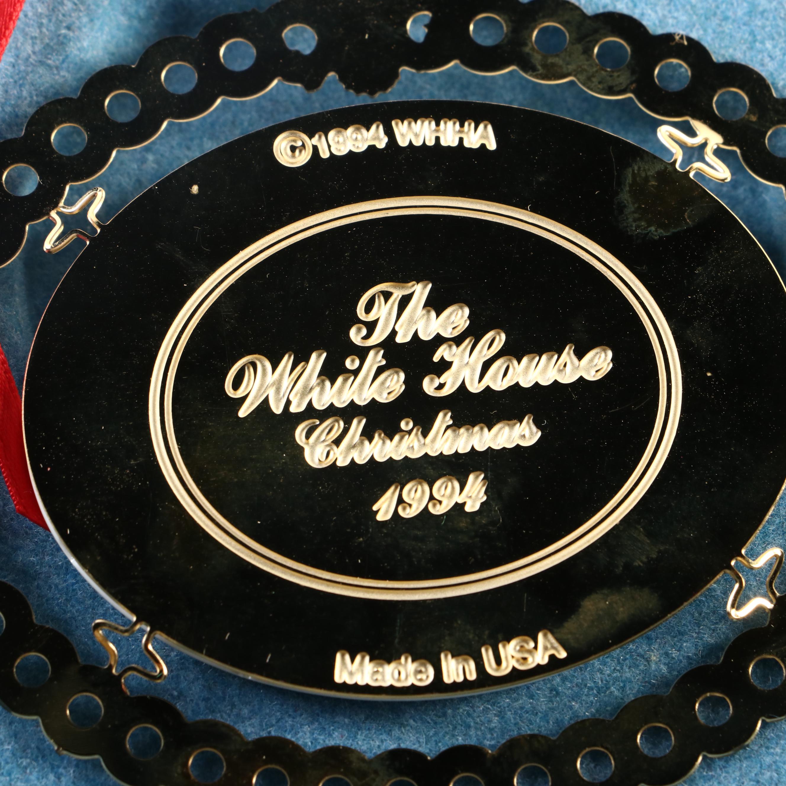 The White House Annual Christmas Ornaments with Pebble Beach Ornament