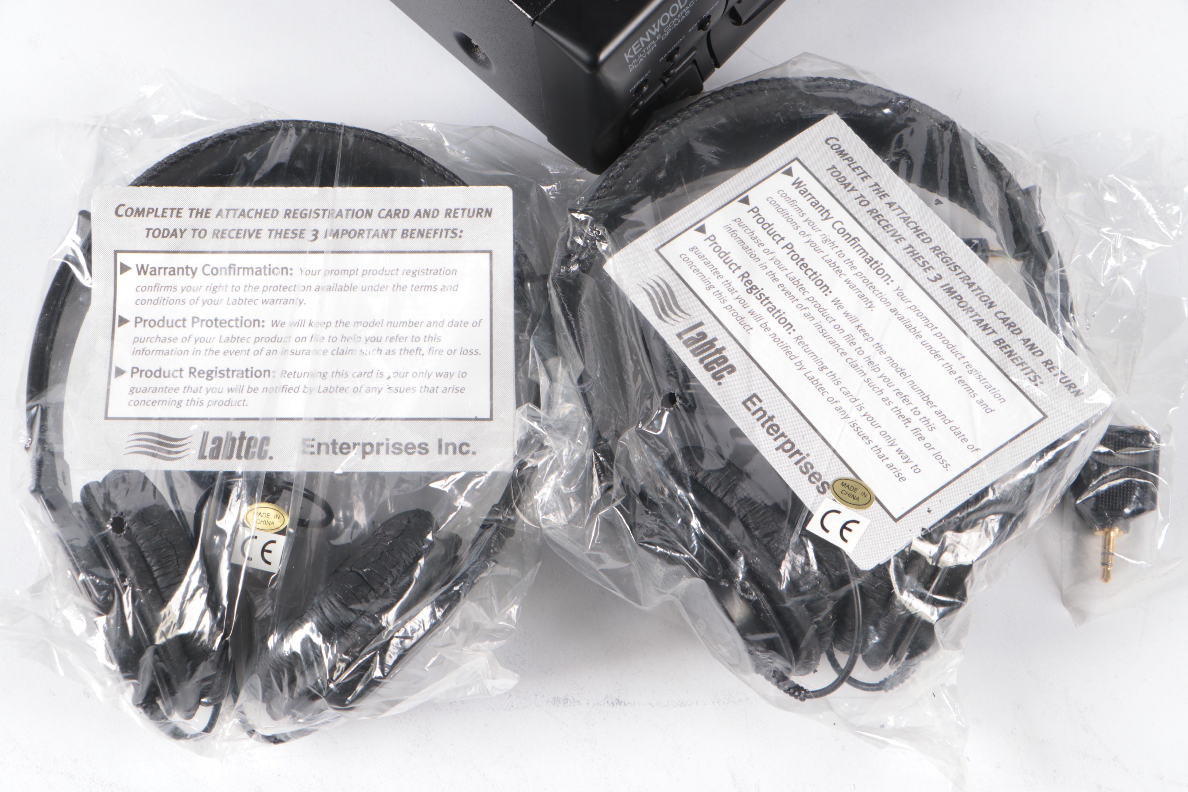 Sony "MDR-NC50" Noise-Cancelling Headphones with More Headphones and CD Player