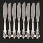 Wallace "Grande Baroque" Sterling Silver Handled and Stainless Butter Knives