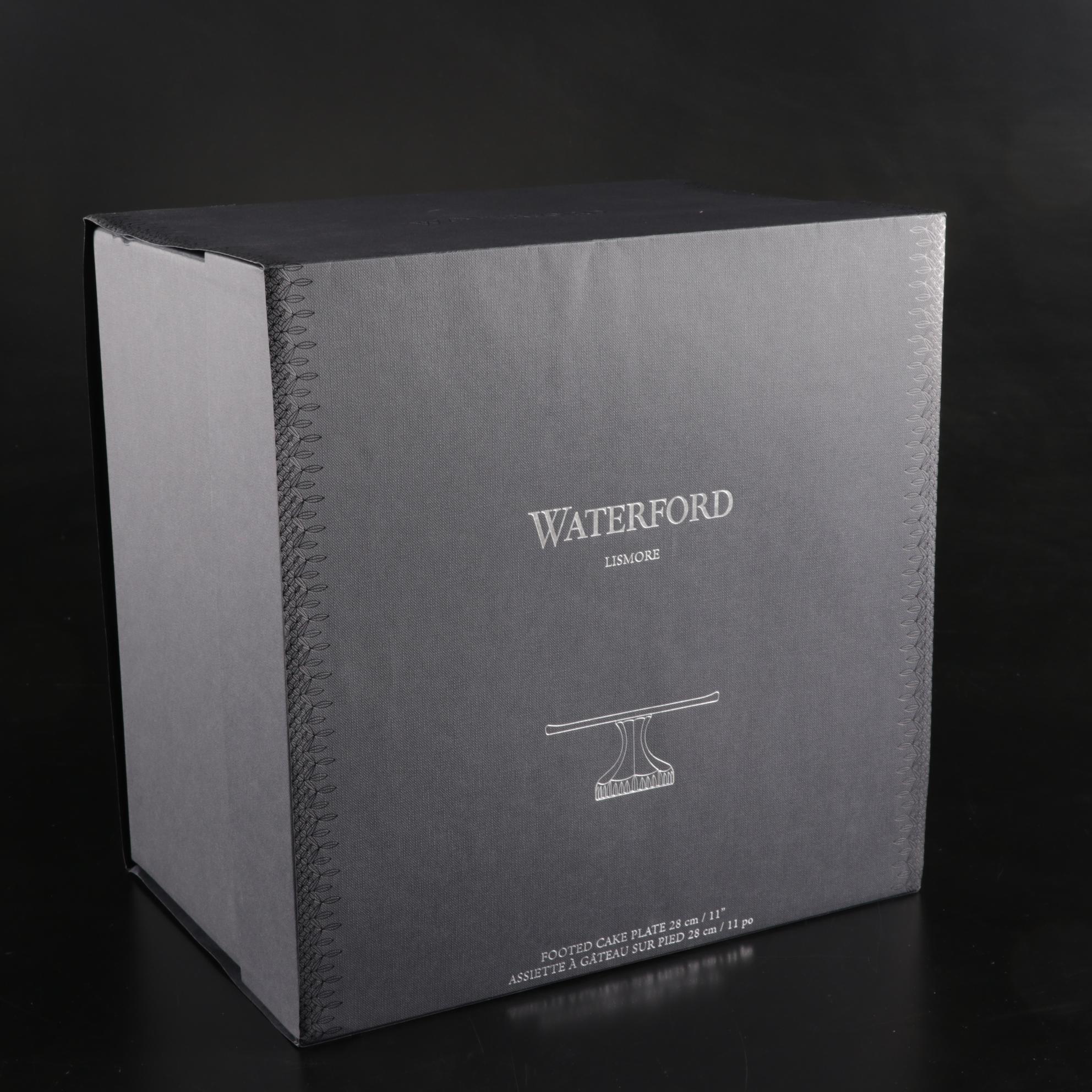 Waterford "Lismore" Crystal Footed Cake Stand