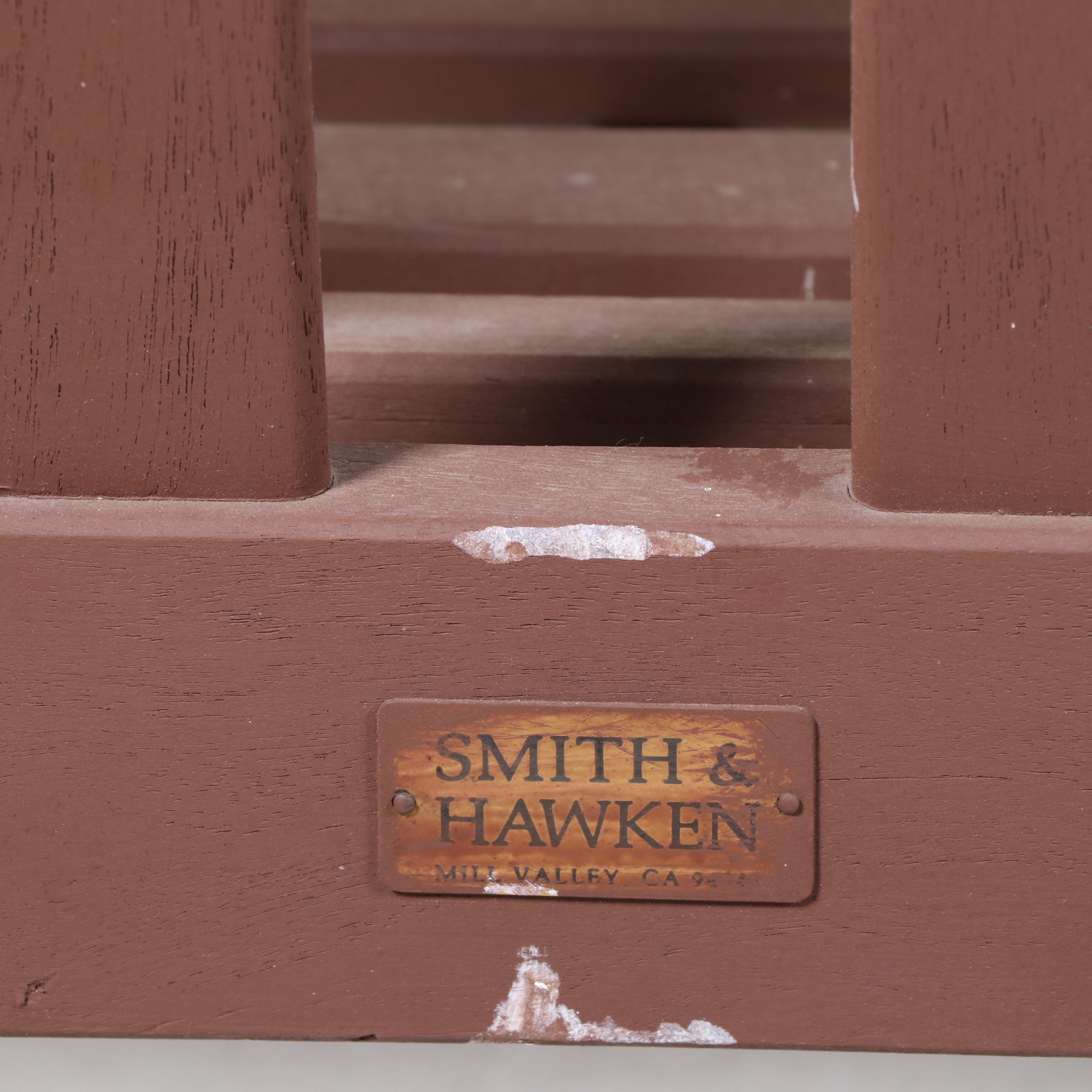 Slatted Teak Garden Bench and Armchair, Incl. Smith & Hawken