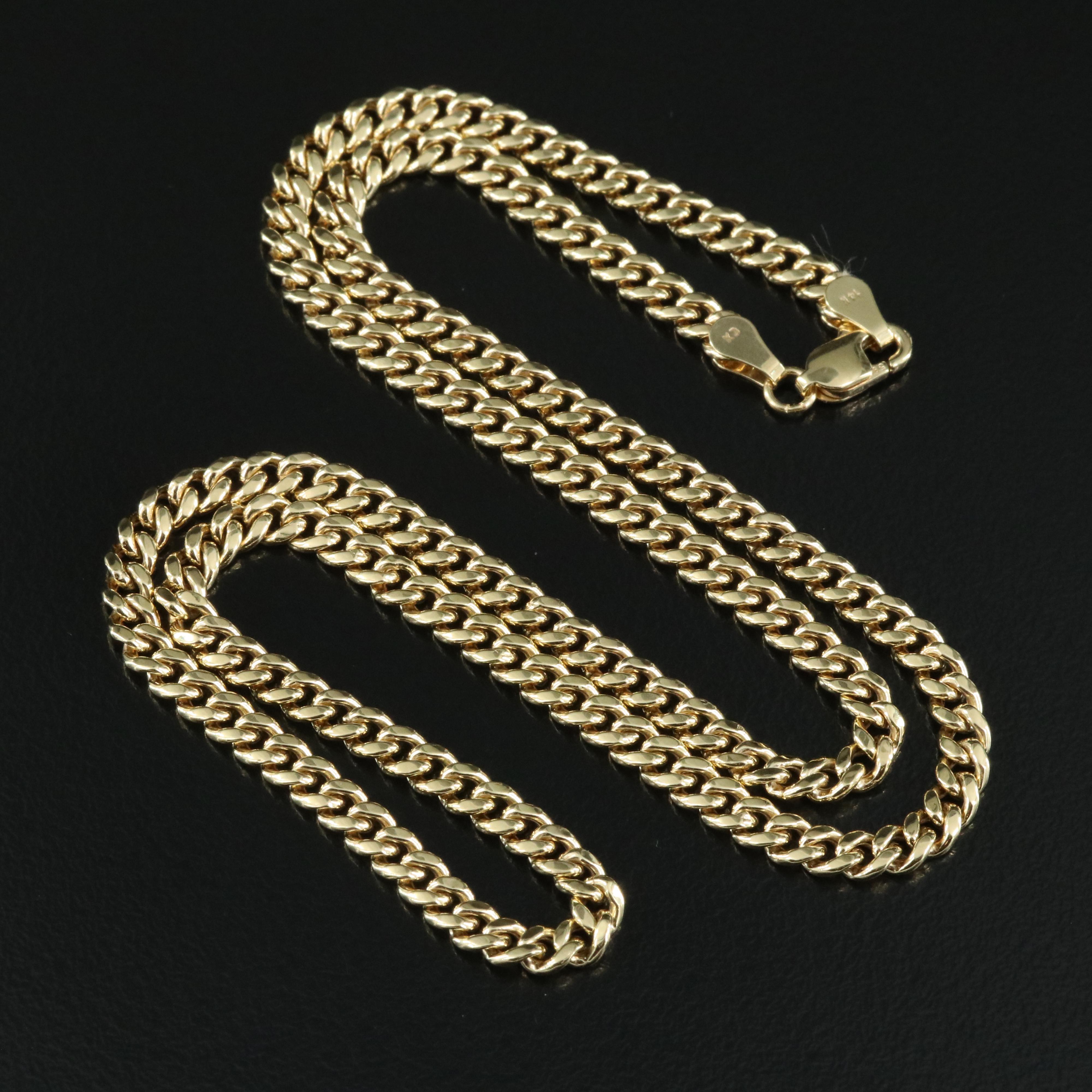 14K Curb Link Necklace