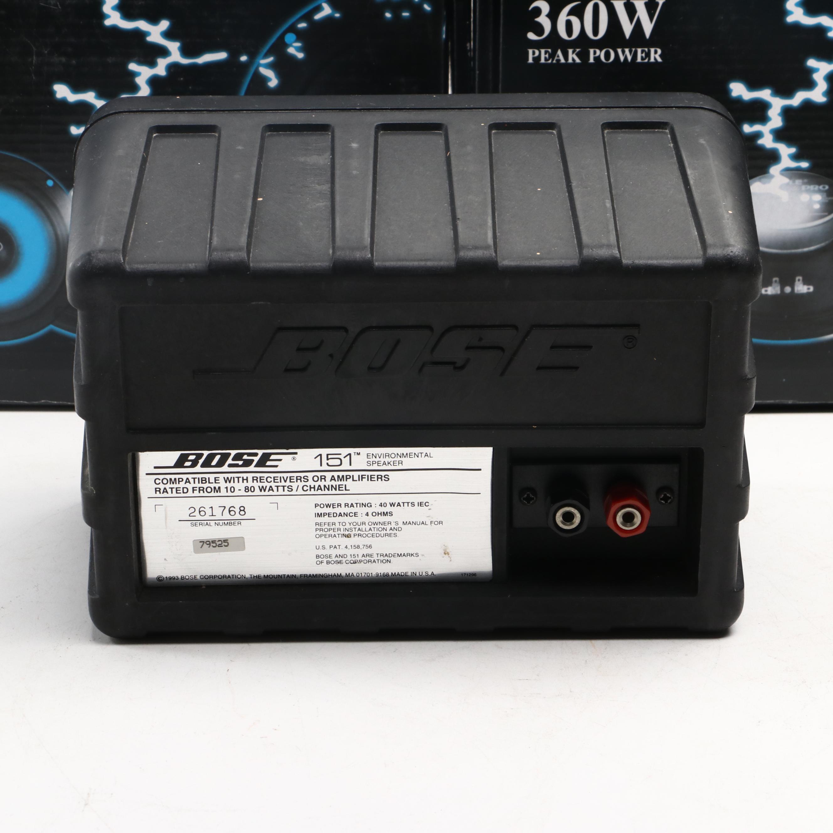 Bose 151 Environmental Speaker with DuraComm DLS-55 Power Converter and More