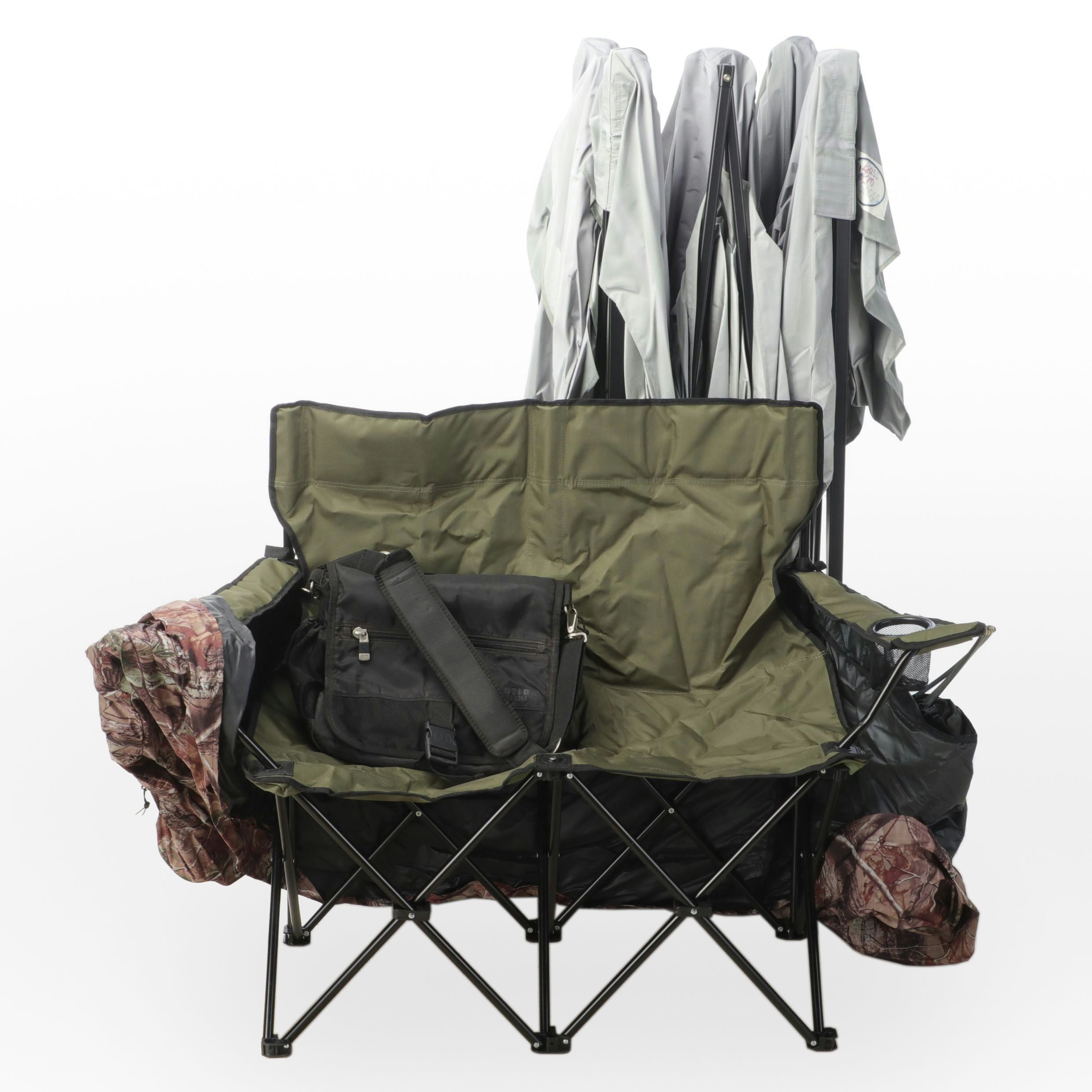 Realtree Chair Hide with Bass Pro Shop Tent and More, 21st Century EBTH