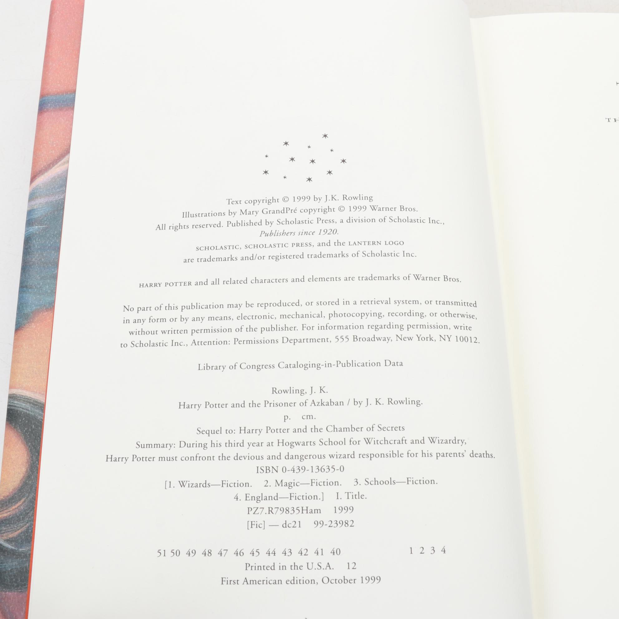 First American Edition "Harry Potter" Complete Series by J. K. Rowling