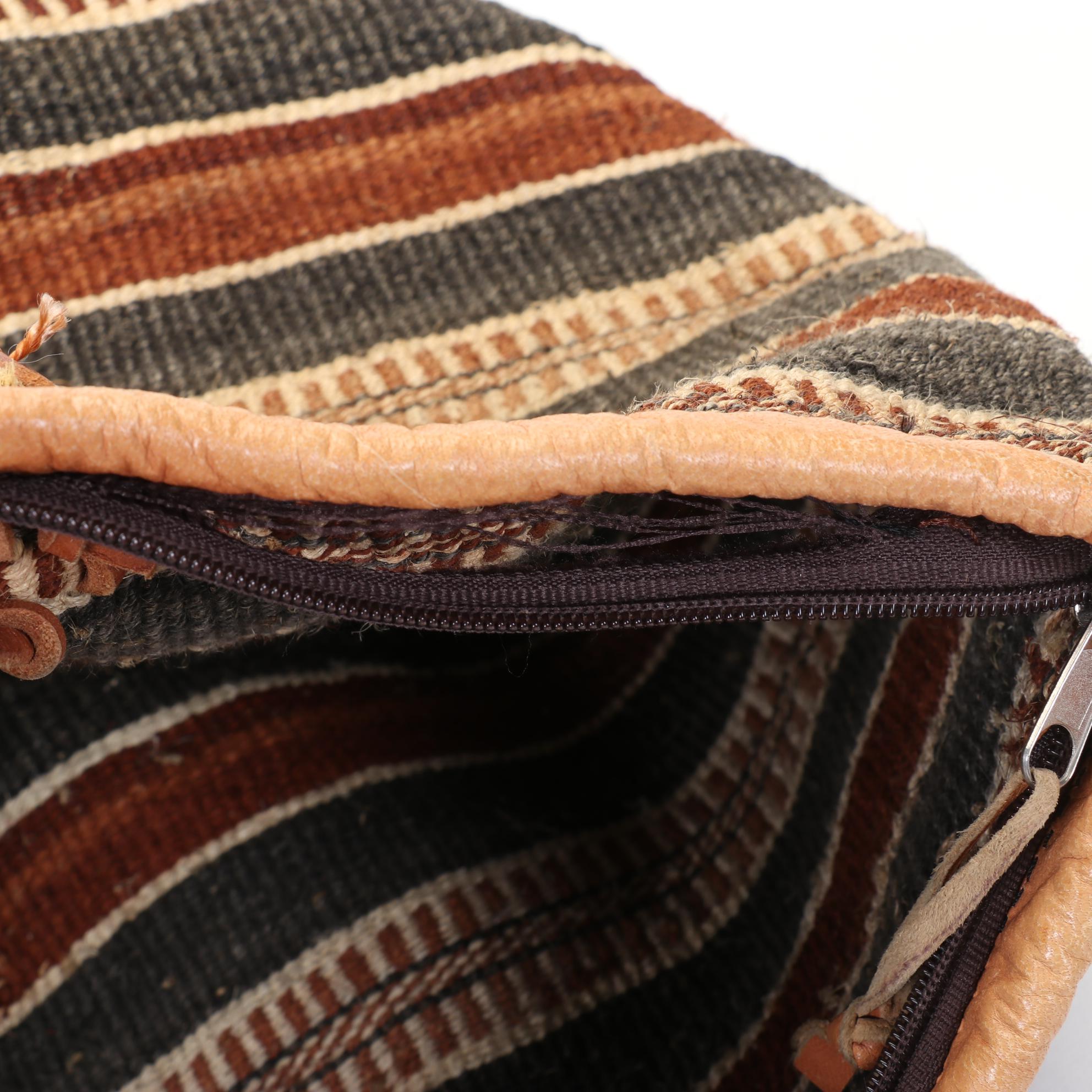 South African Zulu Handwoven Round-bottom Tote Bag