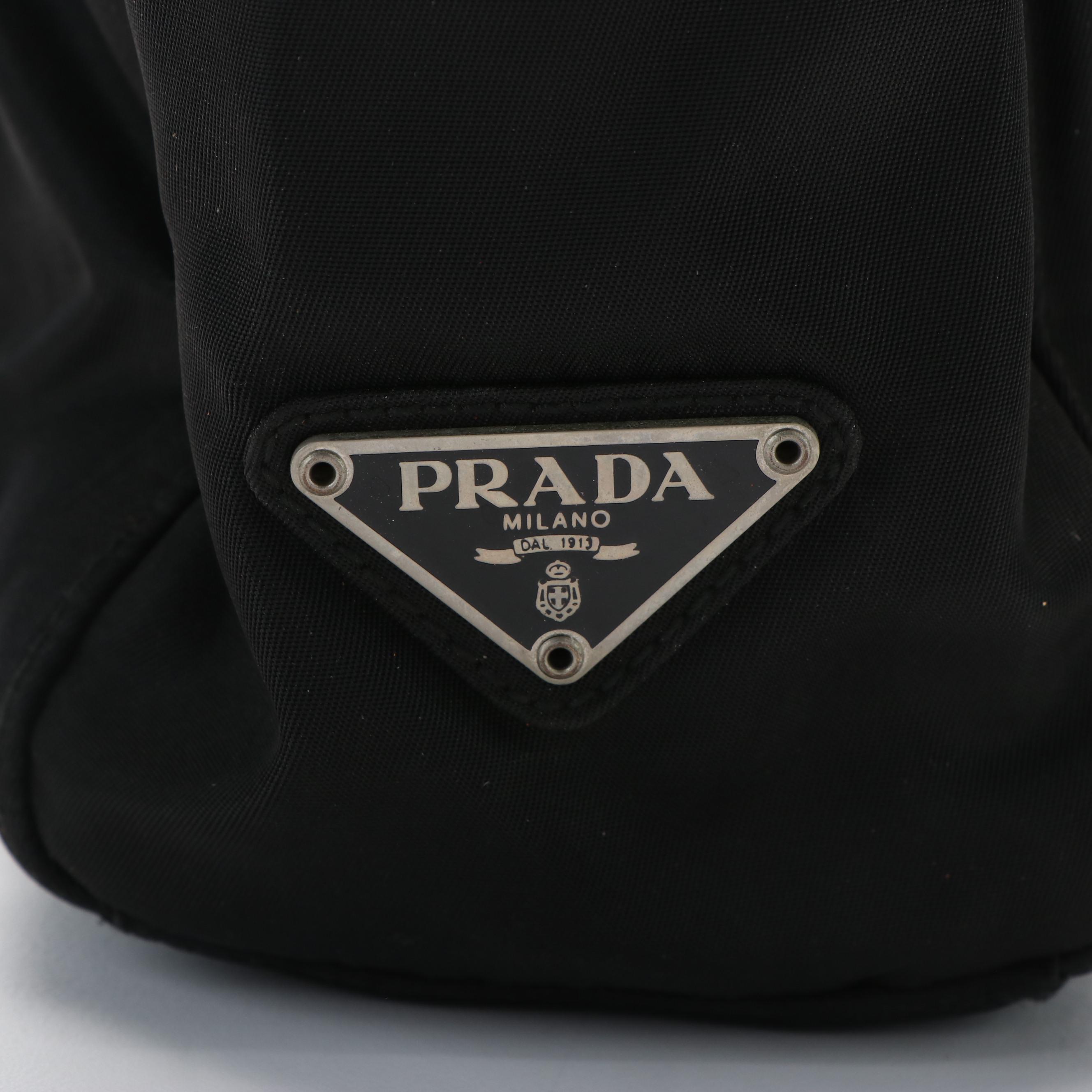 Prada Tote in Lucite and Black Tessuto Nylon