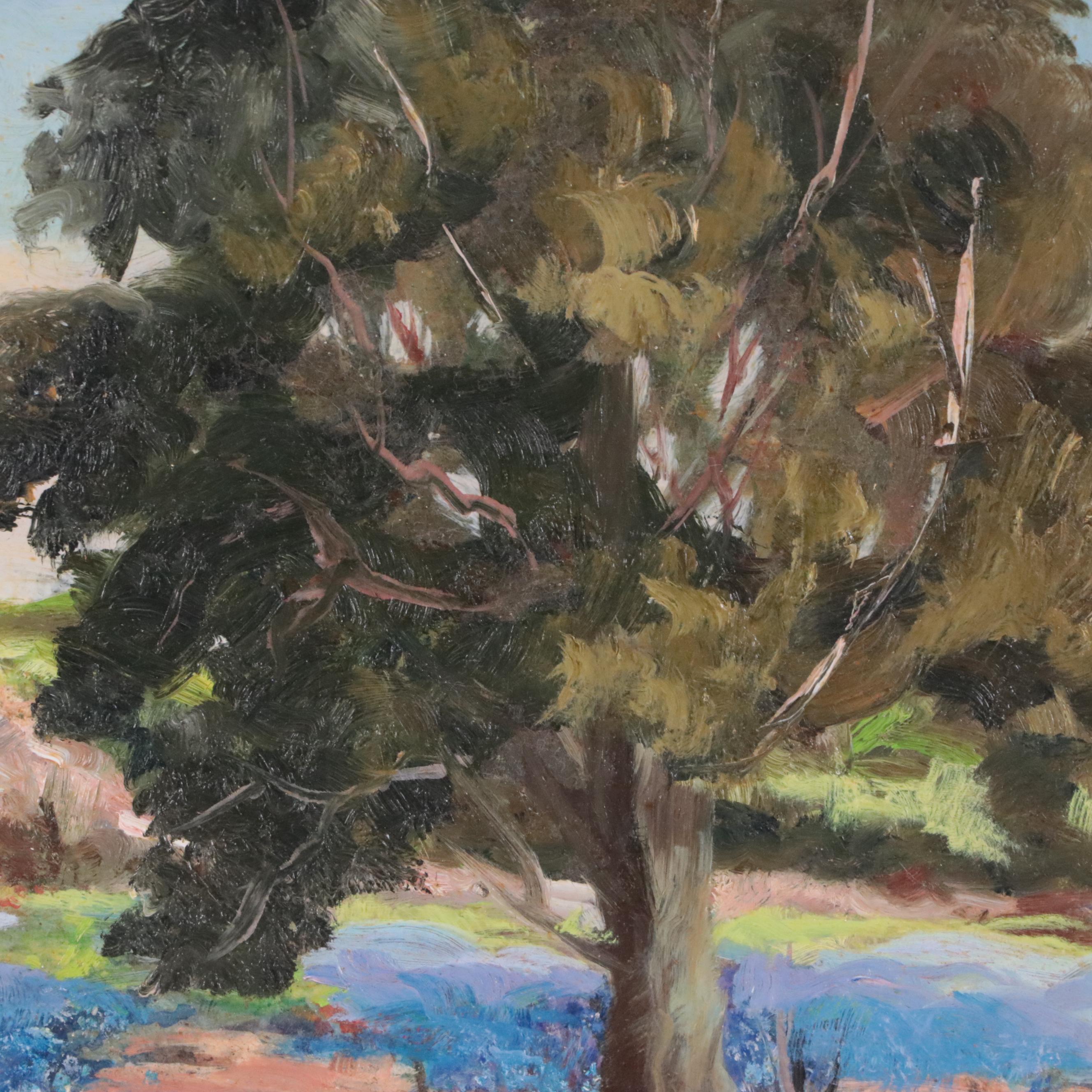 Bucolic Landscape Oil Painting