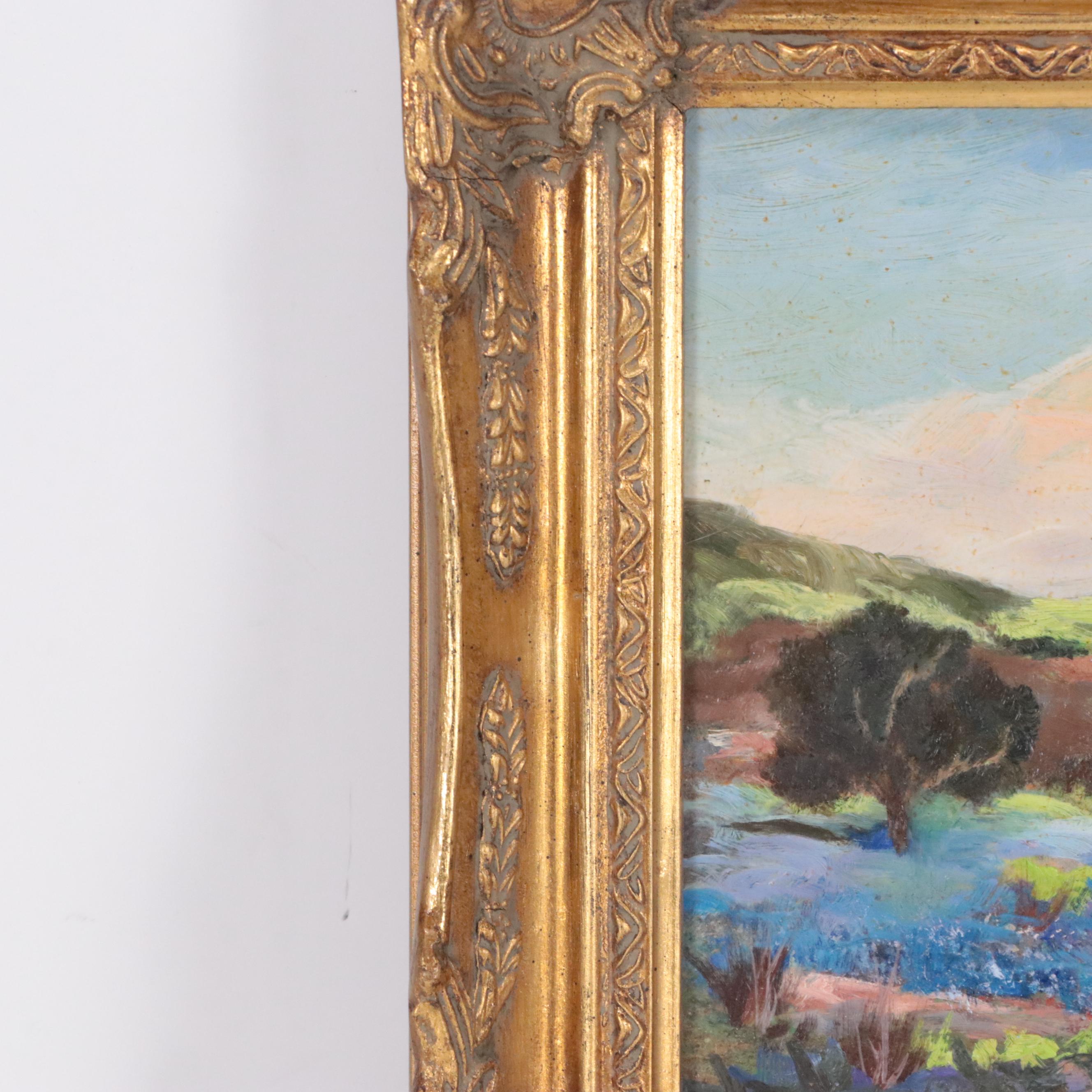 Bucolic Landscape Oil Painting