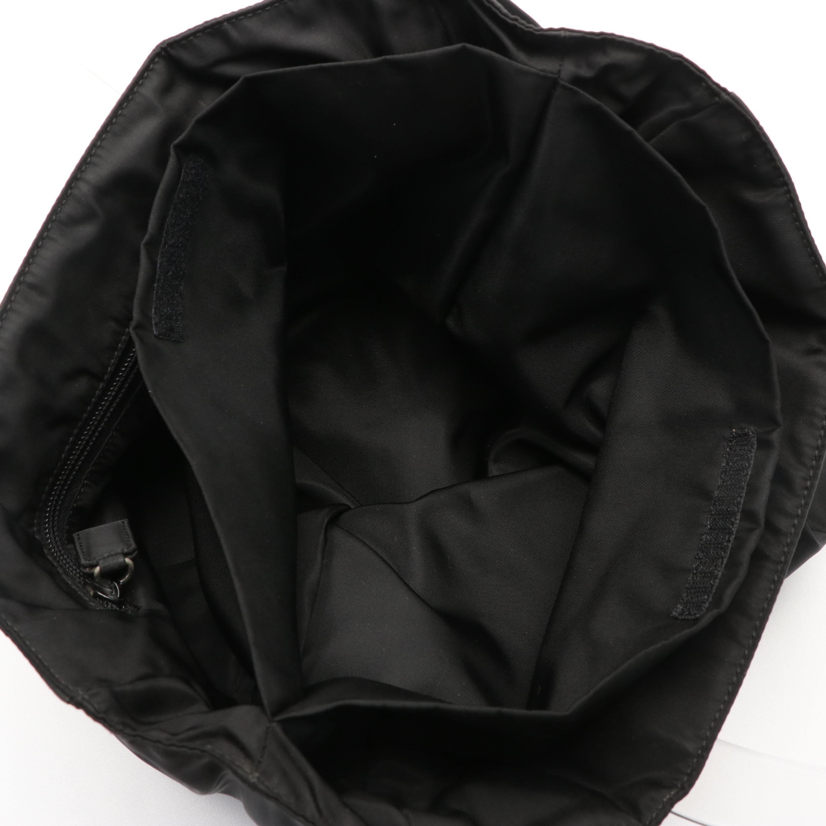 Prada Tote in Lucite and Black Tessuto Nylon