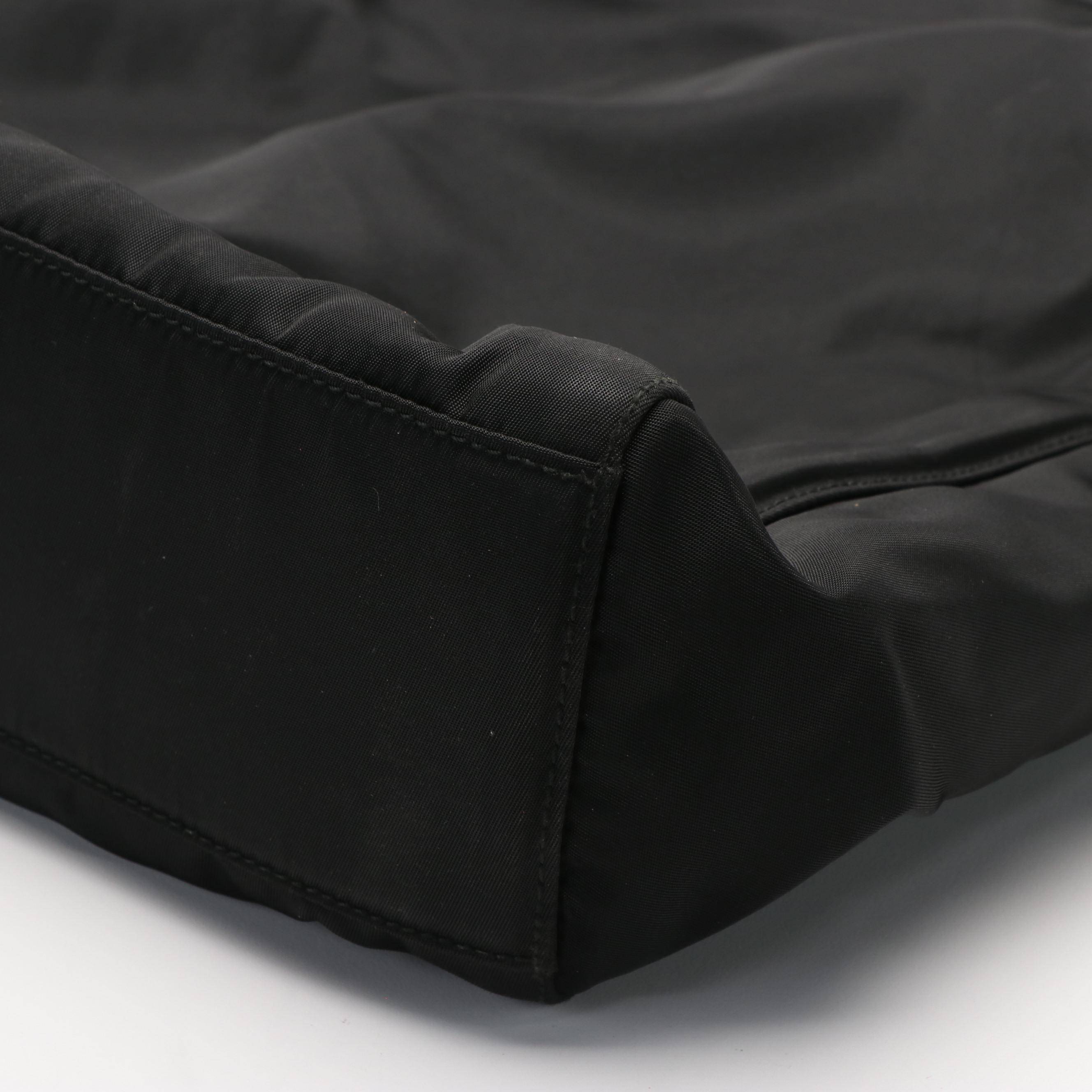 Prada Tote in Lucite and Black Tessuto Nylon