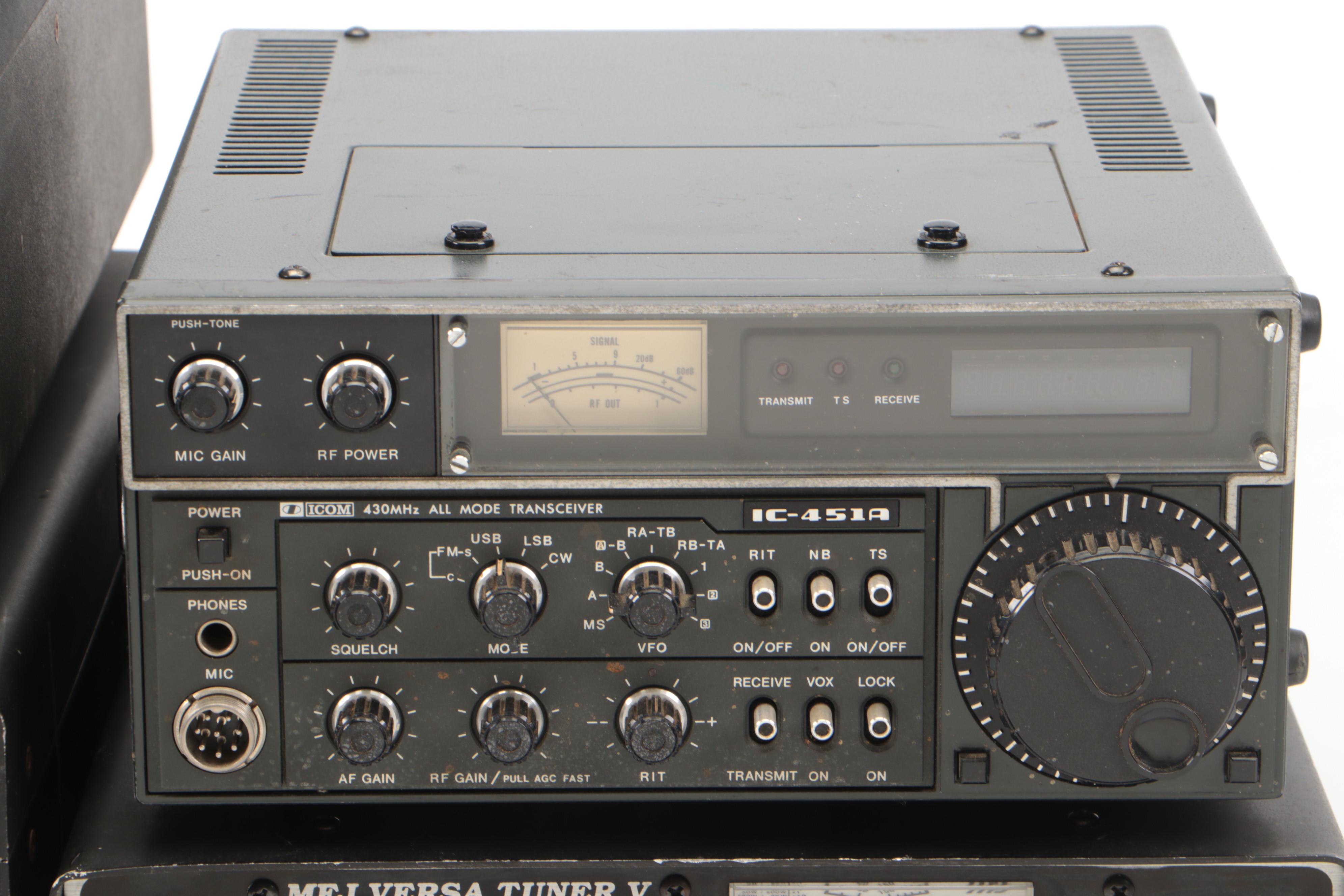 MFJ-989C Versa Tuner V with Icom IC-451A, Dentron MT-2000A Antenna Tuner, More