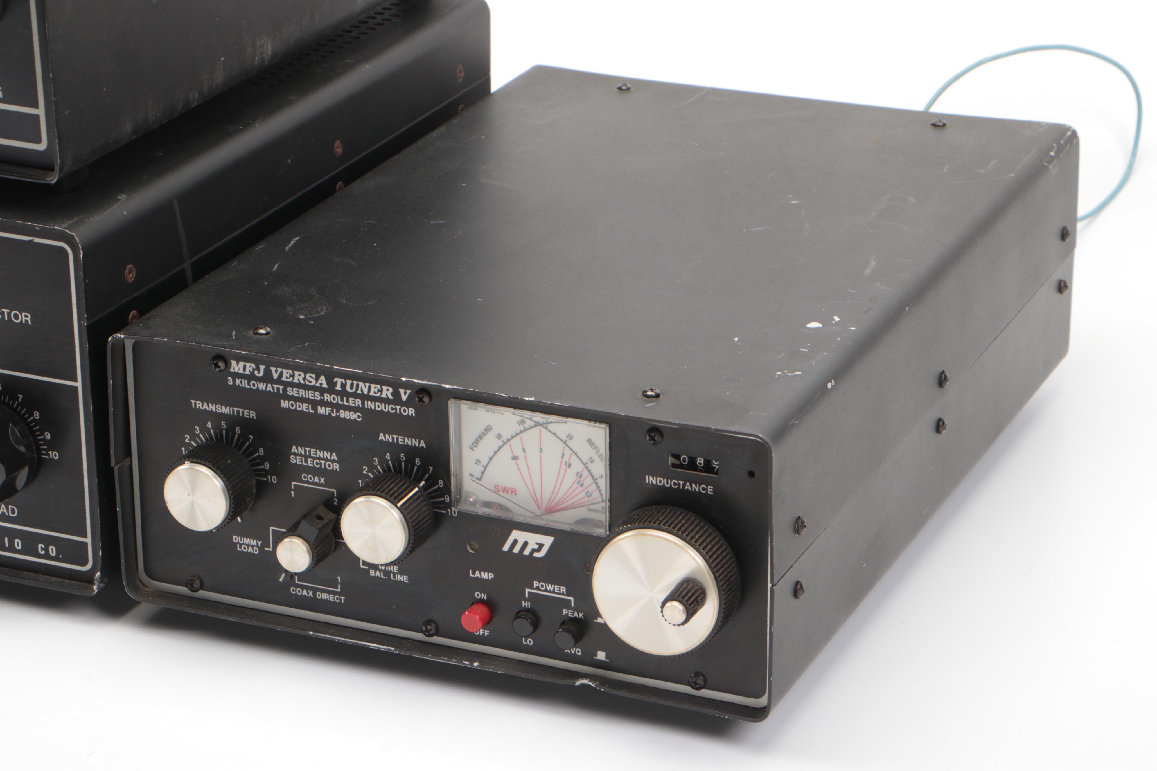 MFJ-989C Versa Tuner V with Icom IC-451A, Dentron MT-2000A Antenna Tuner, More