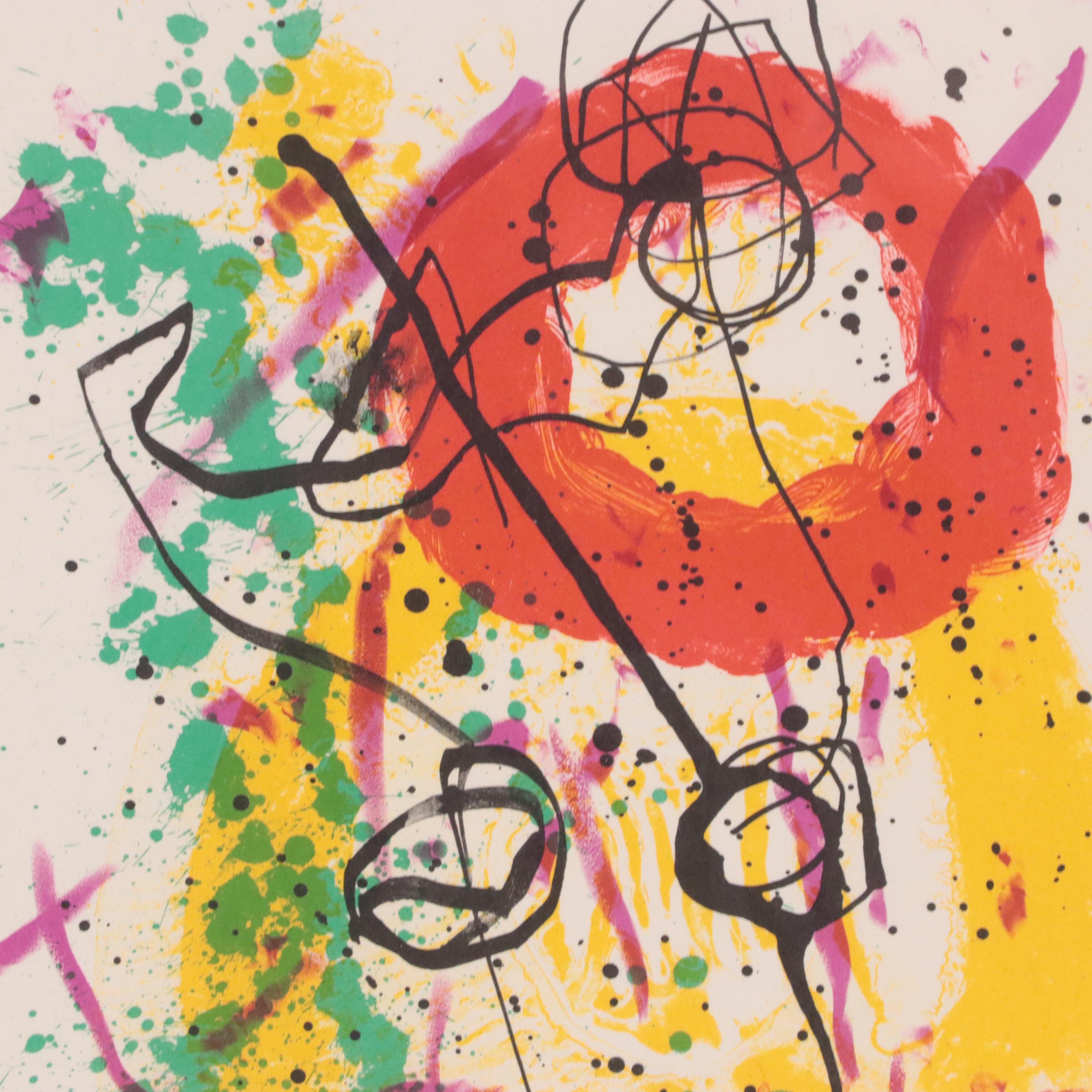 Joan Miró Color Lithograph for XXe Siècle, 1961