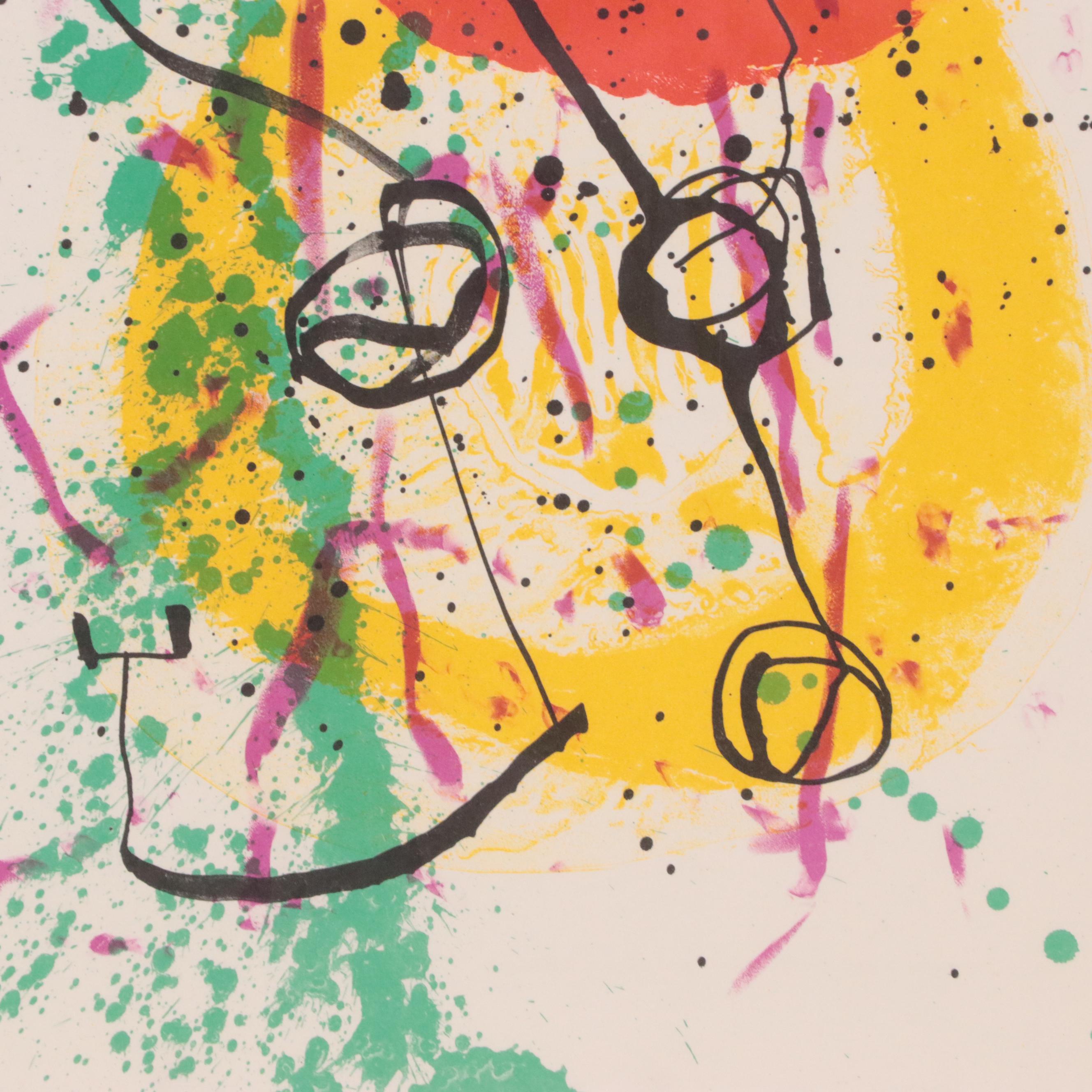 Joan Miró Color Lithograph for XXe Siècle, 1961