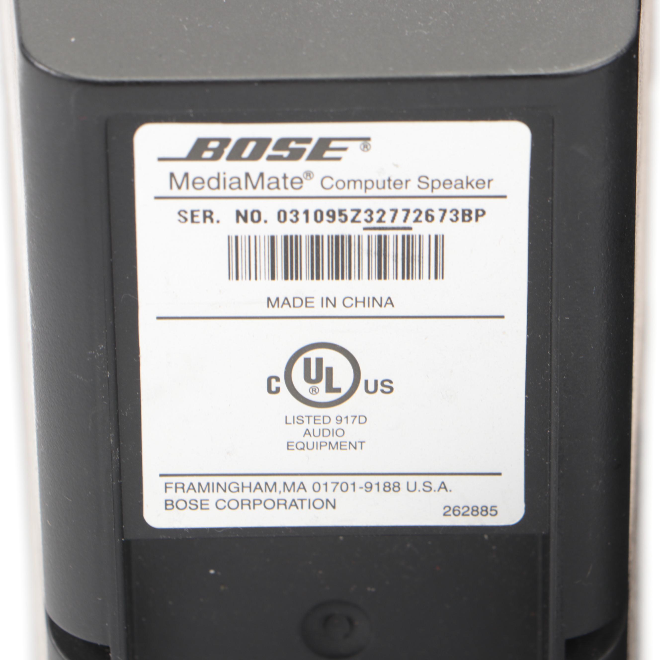 Bose MediaMate Computer Speakers