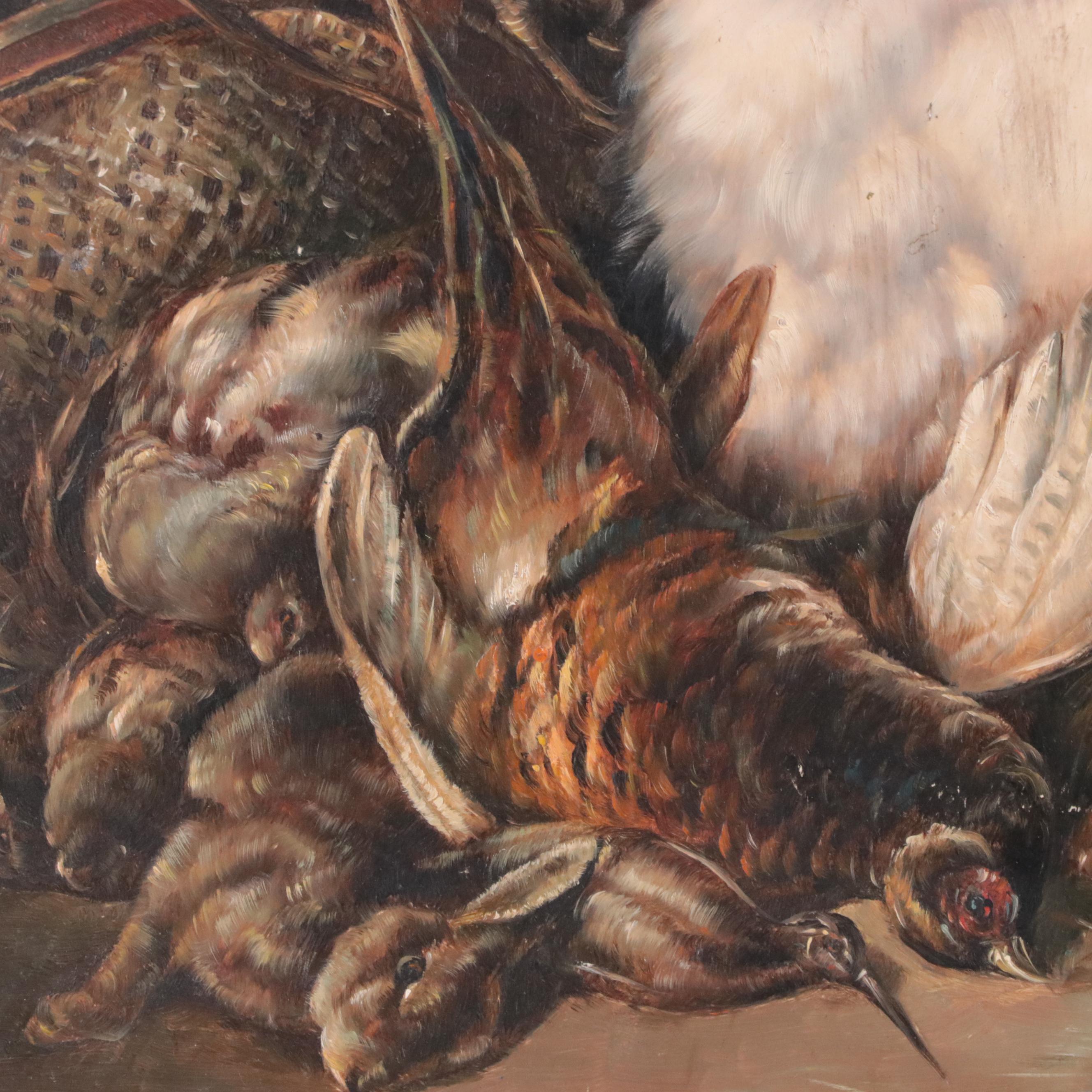 John Emms Portrait Oil Painting of Hunting Dogs