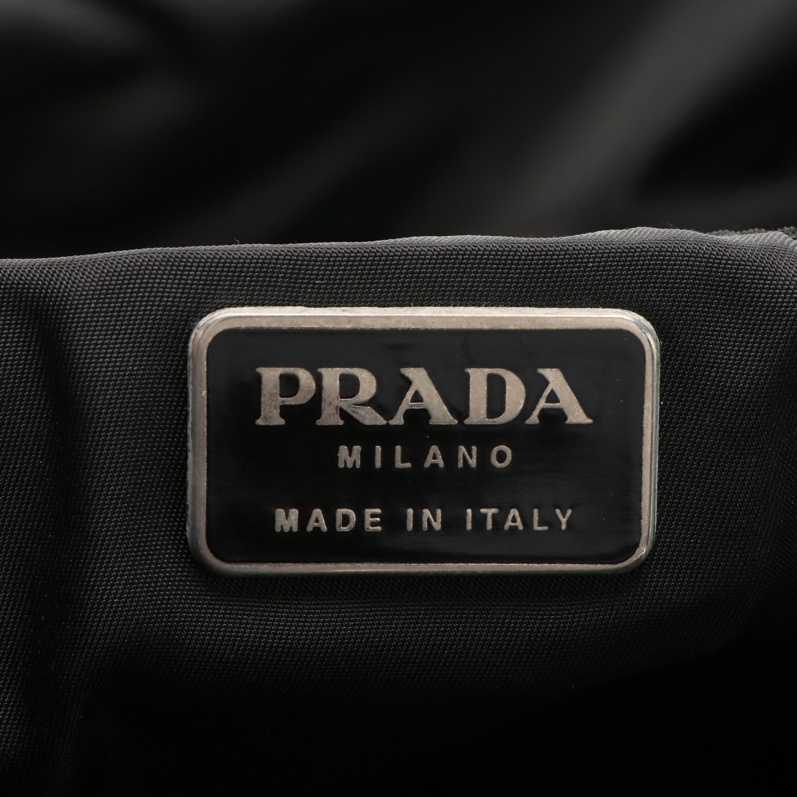 Prada Tote in Lucite and Black Tessuto Nylon