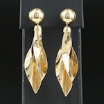 Italian 14K Articulated Earrings