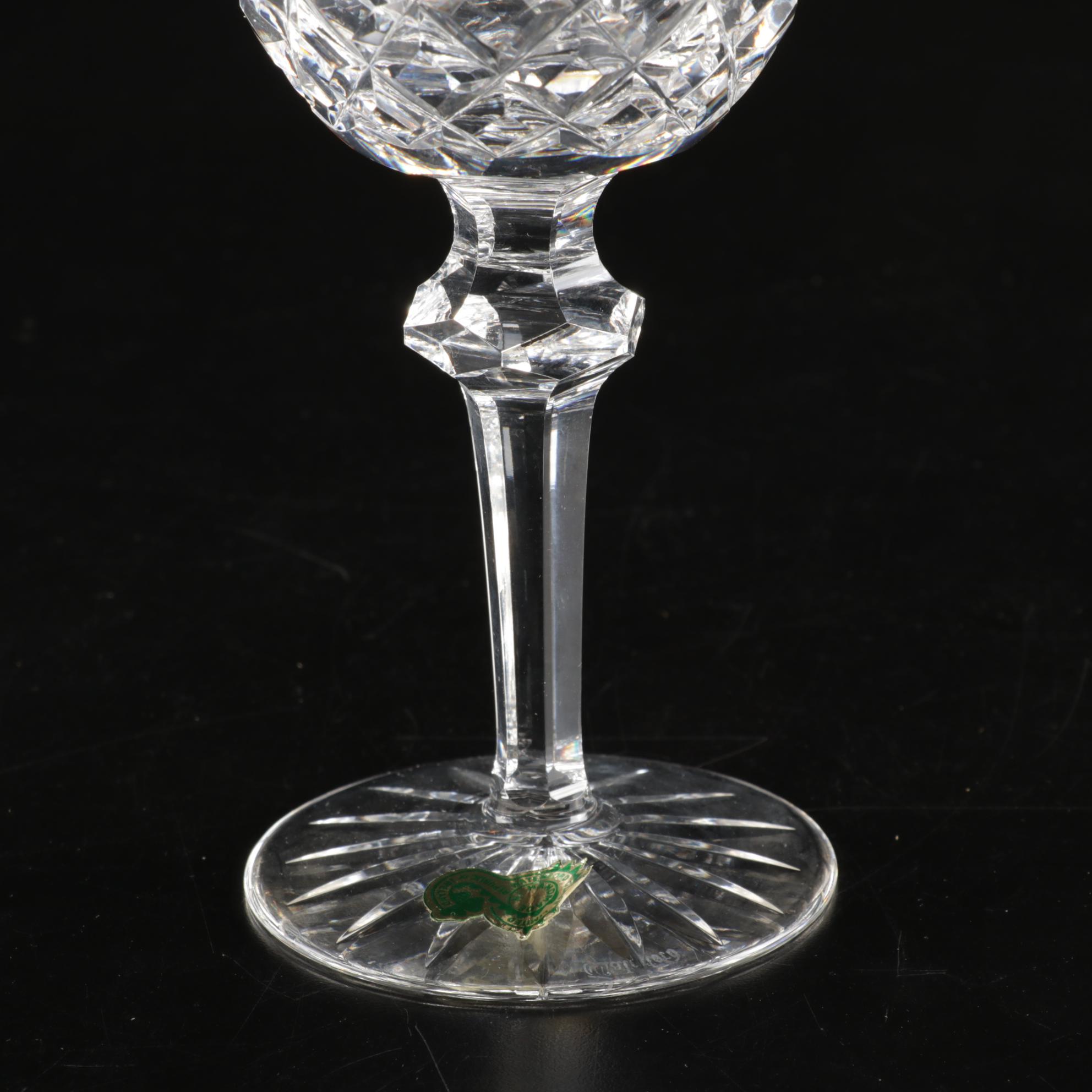 Waterford "Powerscourt" Crystal Water Goblets, Set of Six, 1969-2017