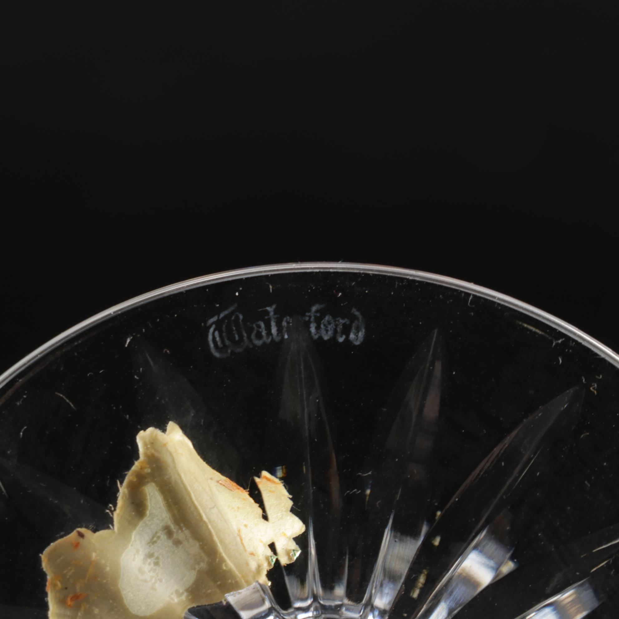 Waterford "Powerscourt" Crystal Water Goblets, Set of Six, 1969-2017