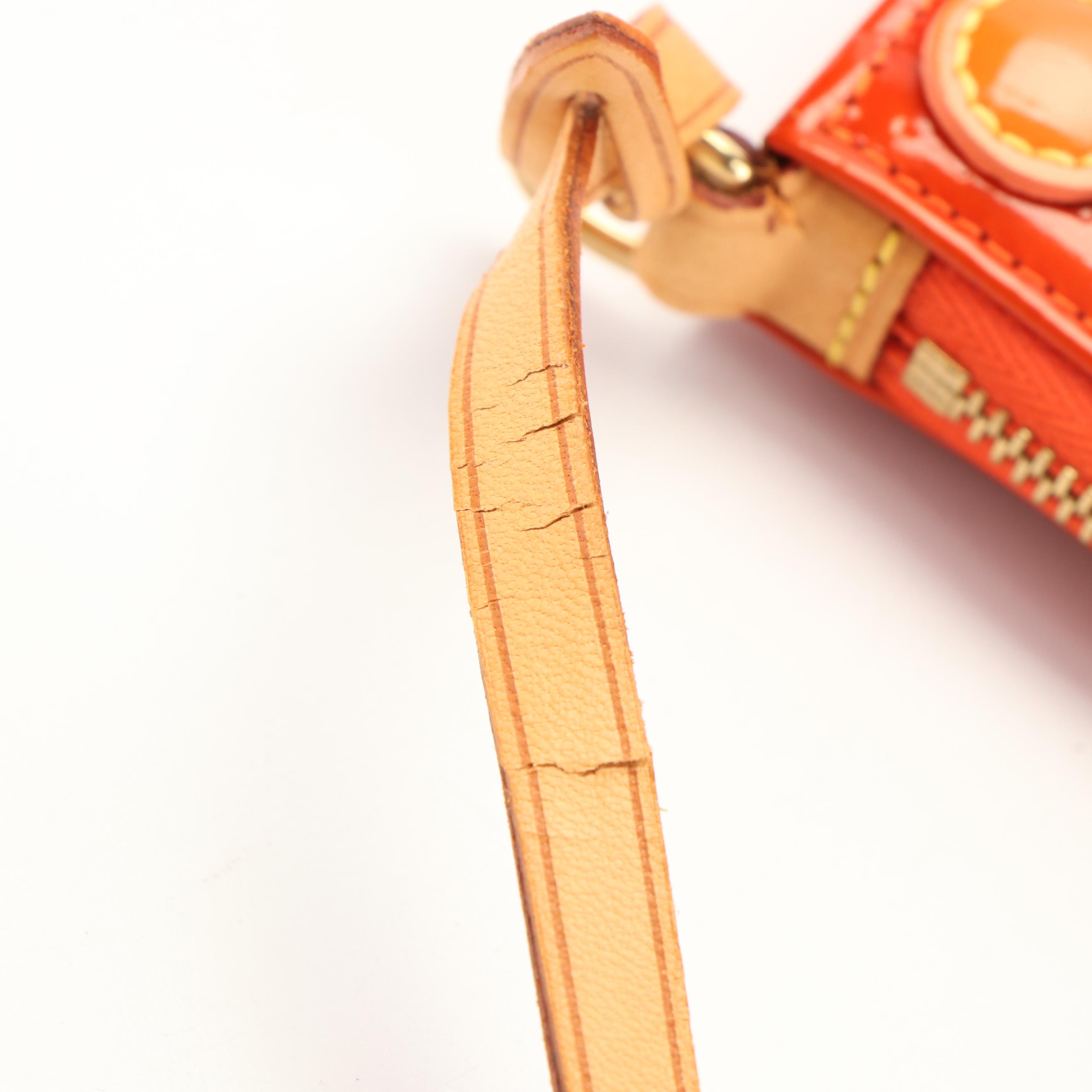 Louis Vuitton Lexington Fleurs Orange Vernis Pochette